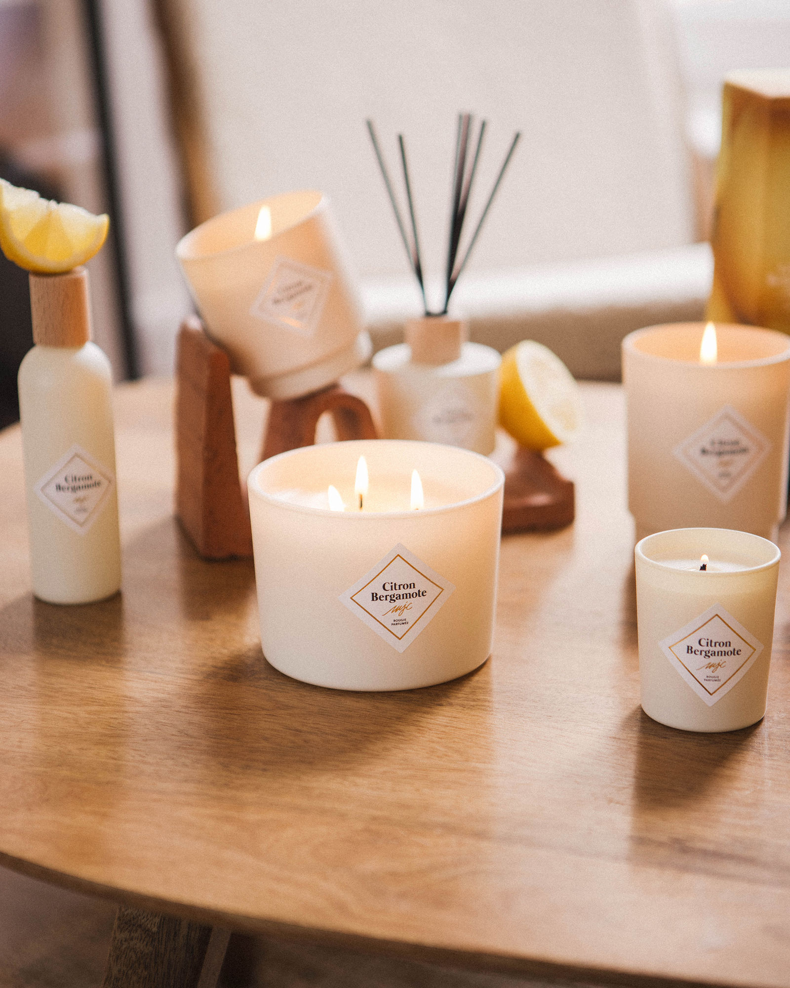 Bâtonnets parfumés Citron Bergamote