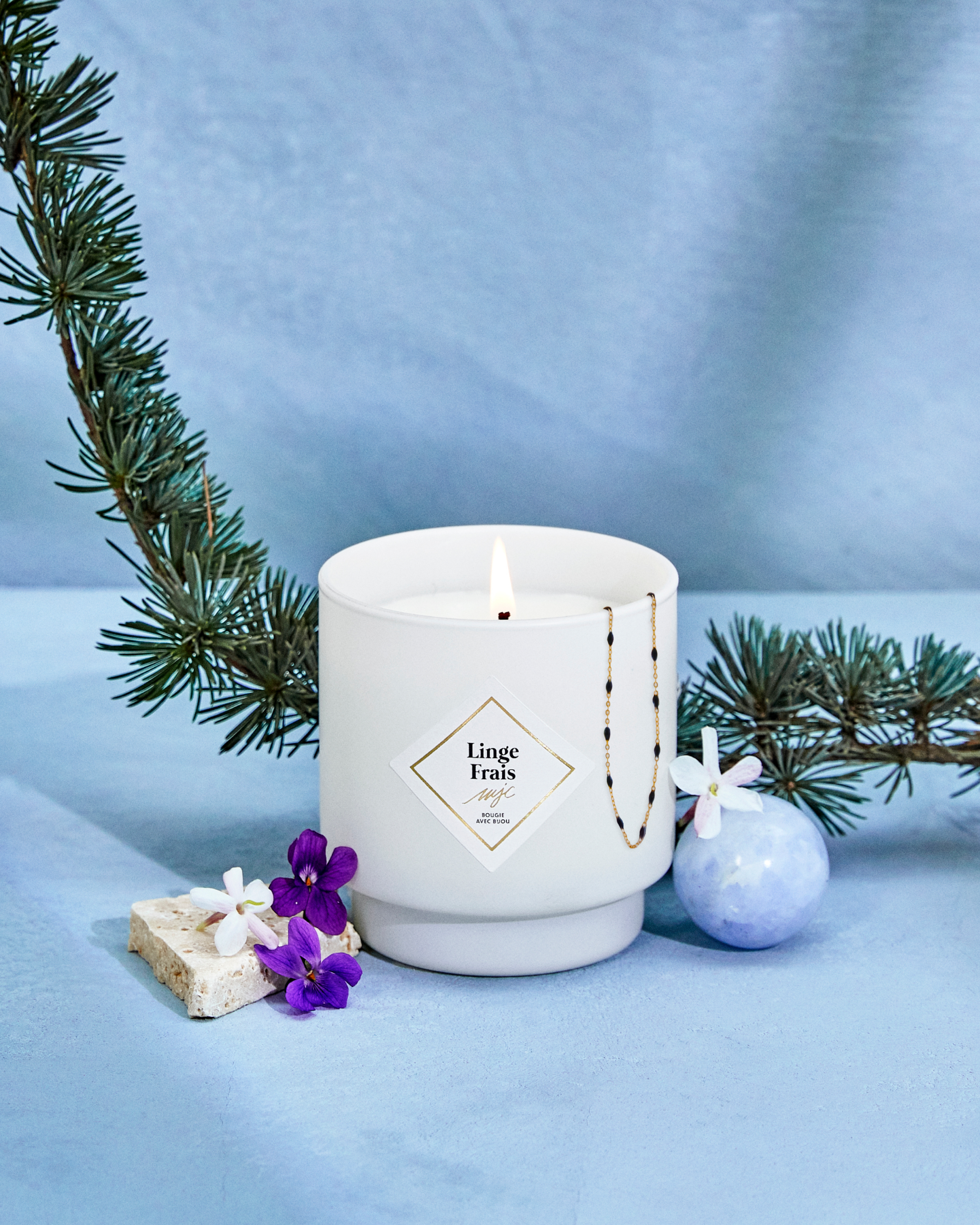 Bougie bijou Linge Frais