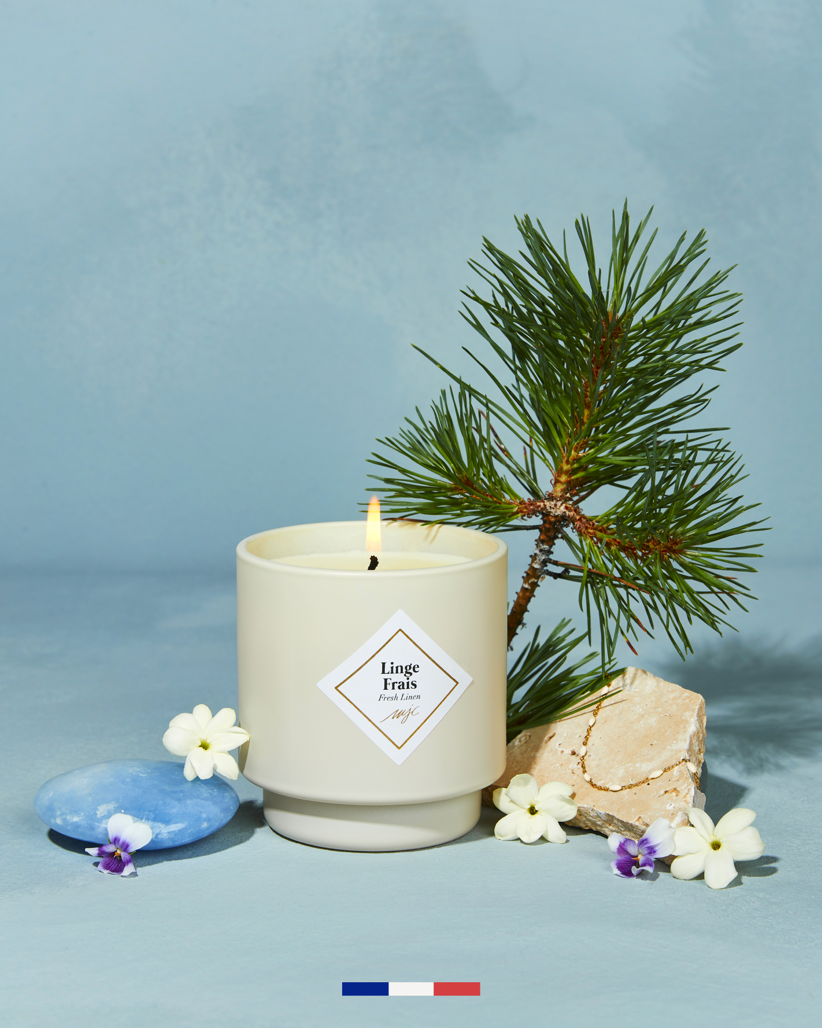 Bougie bijou Linge Frais