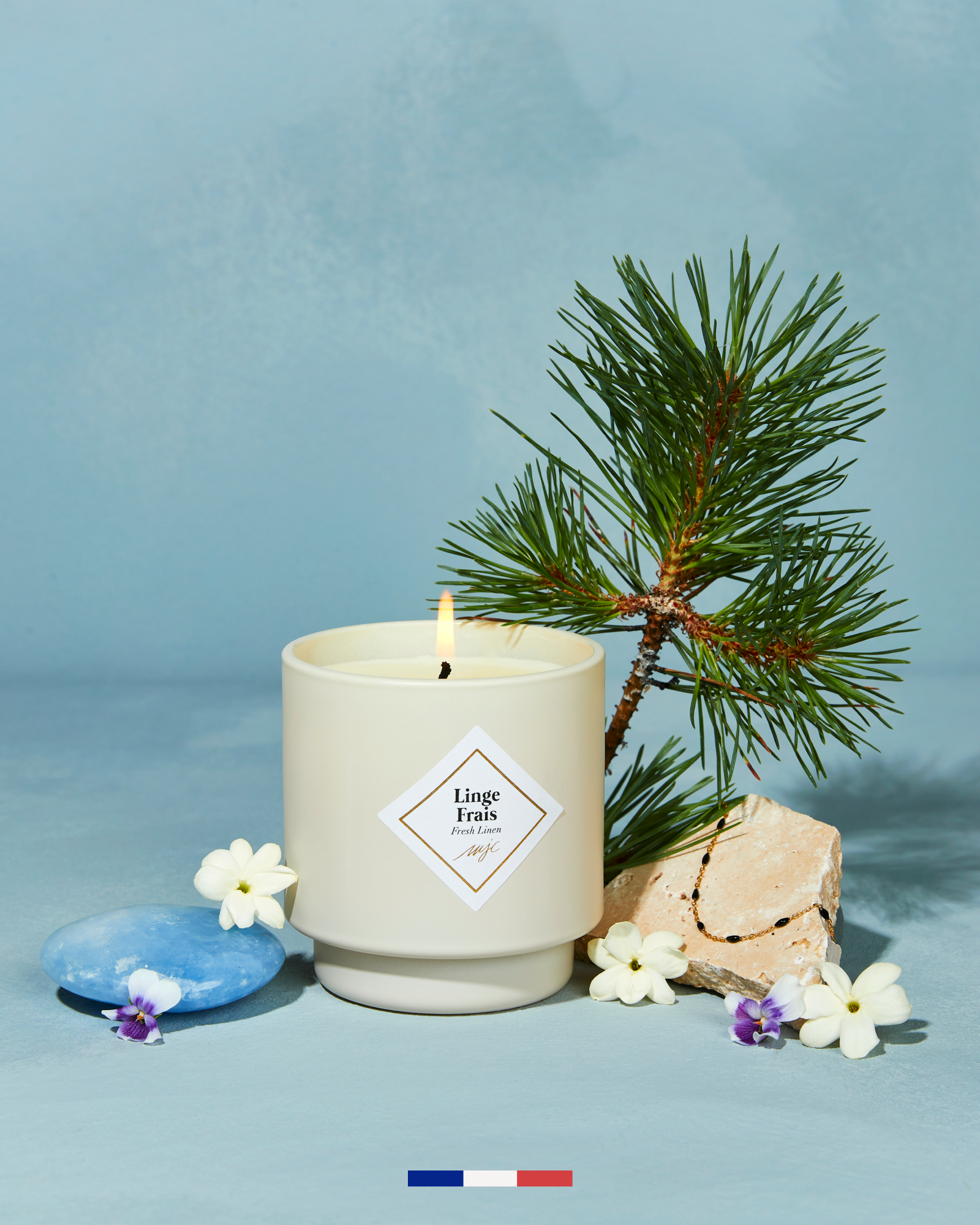 Bougie bijou Linge Frais