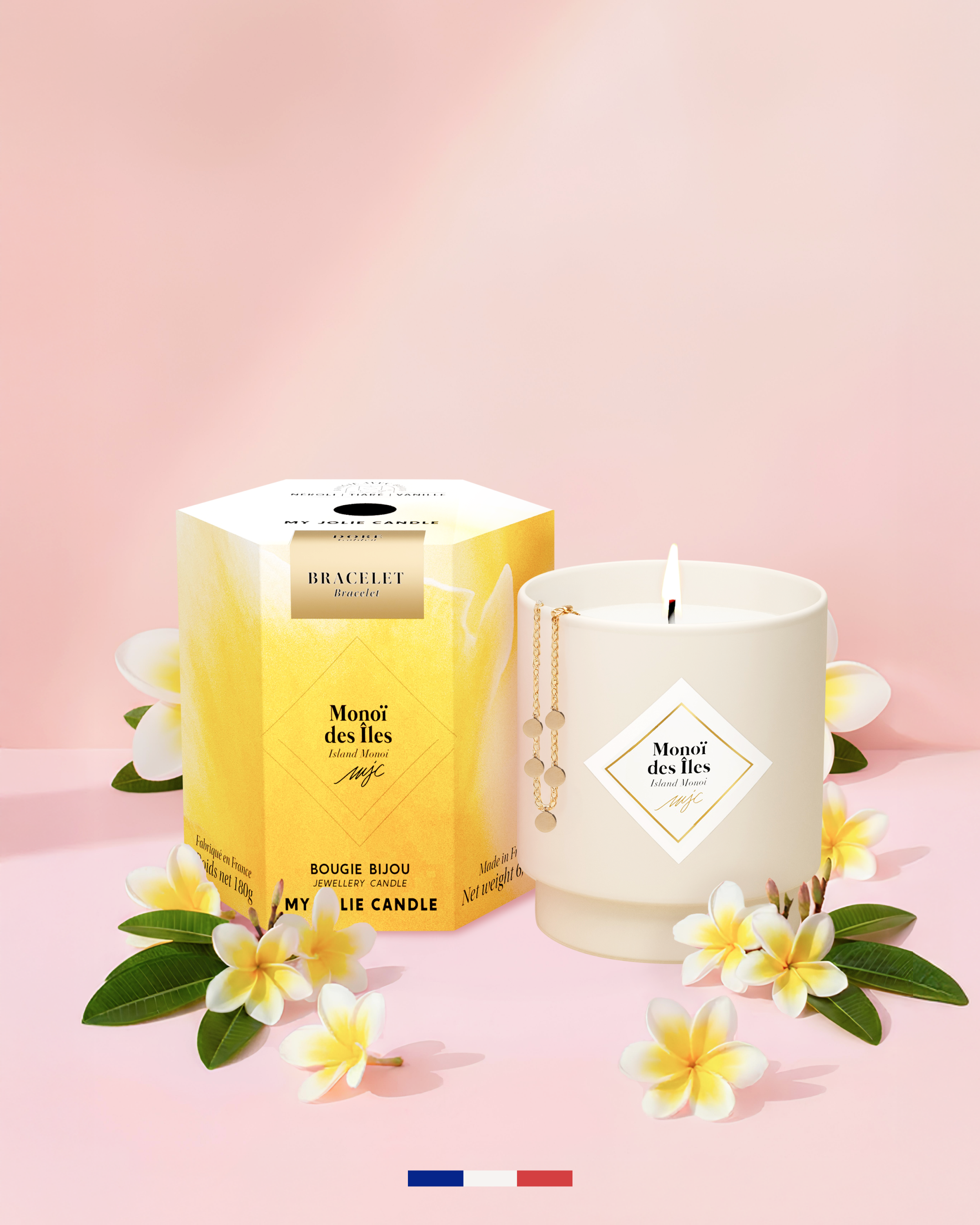 Bougie bijou surprise Monoï des Îles