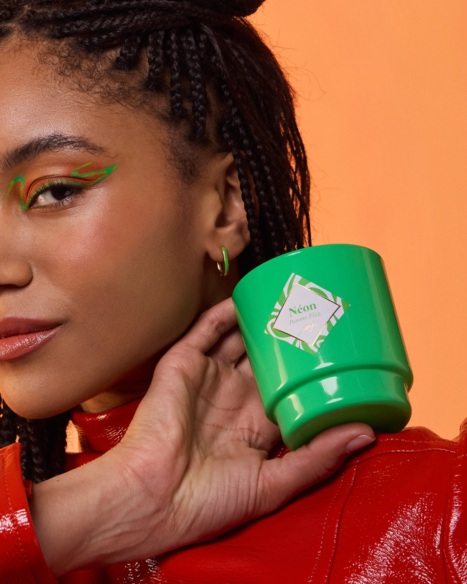 Bougie bijou boucle d'oreille Néon