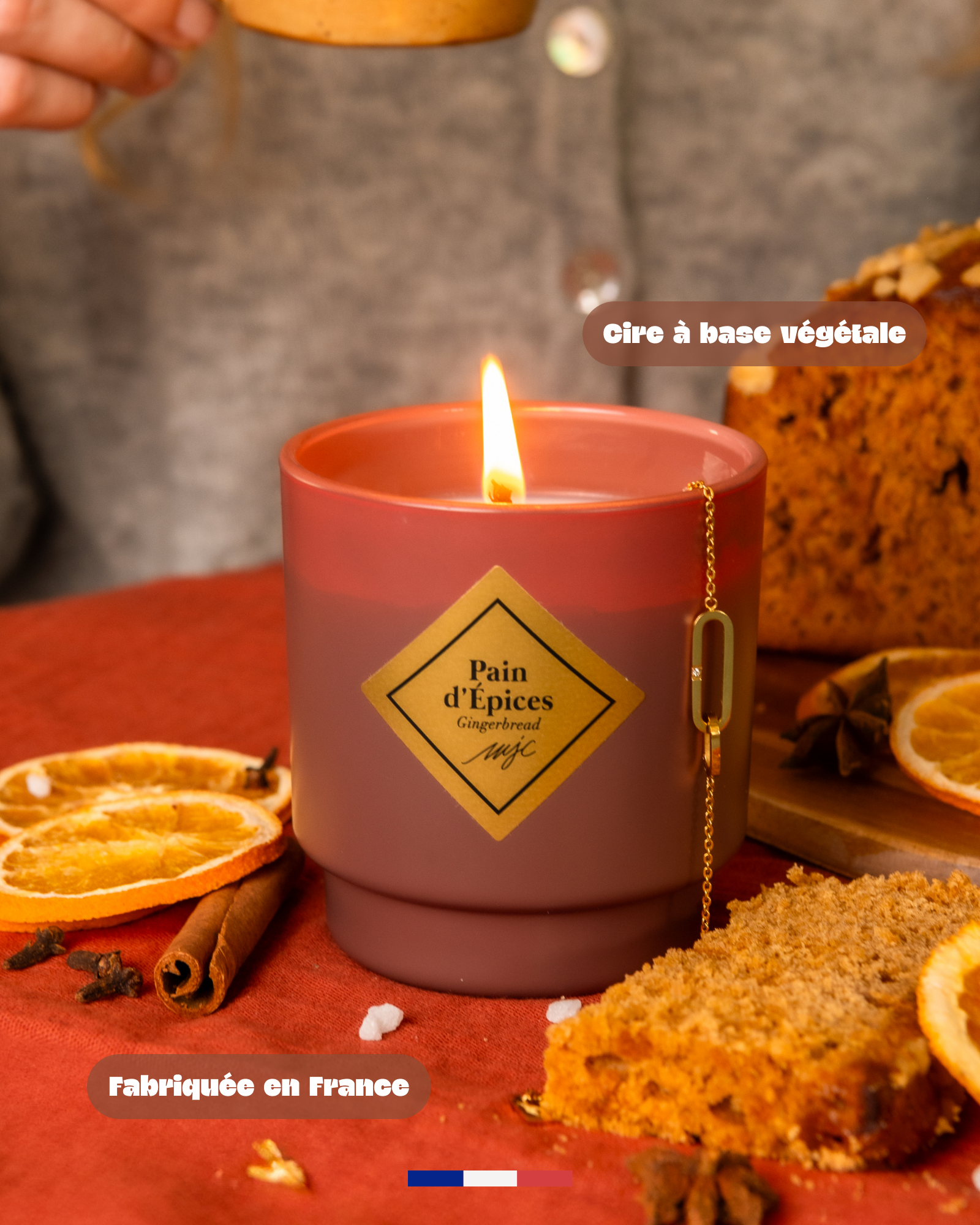 Bougies bijoux d'hiver