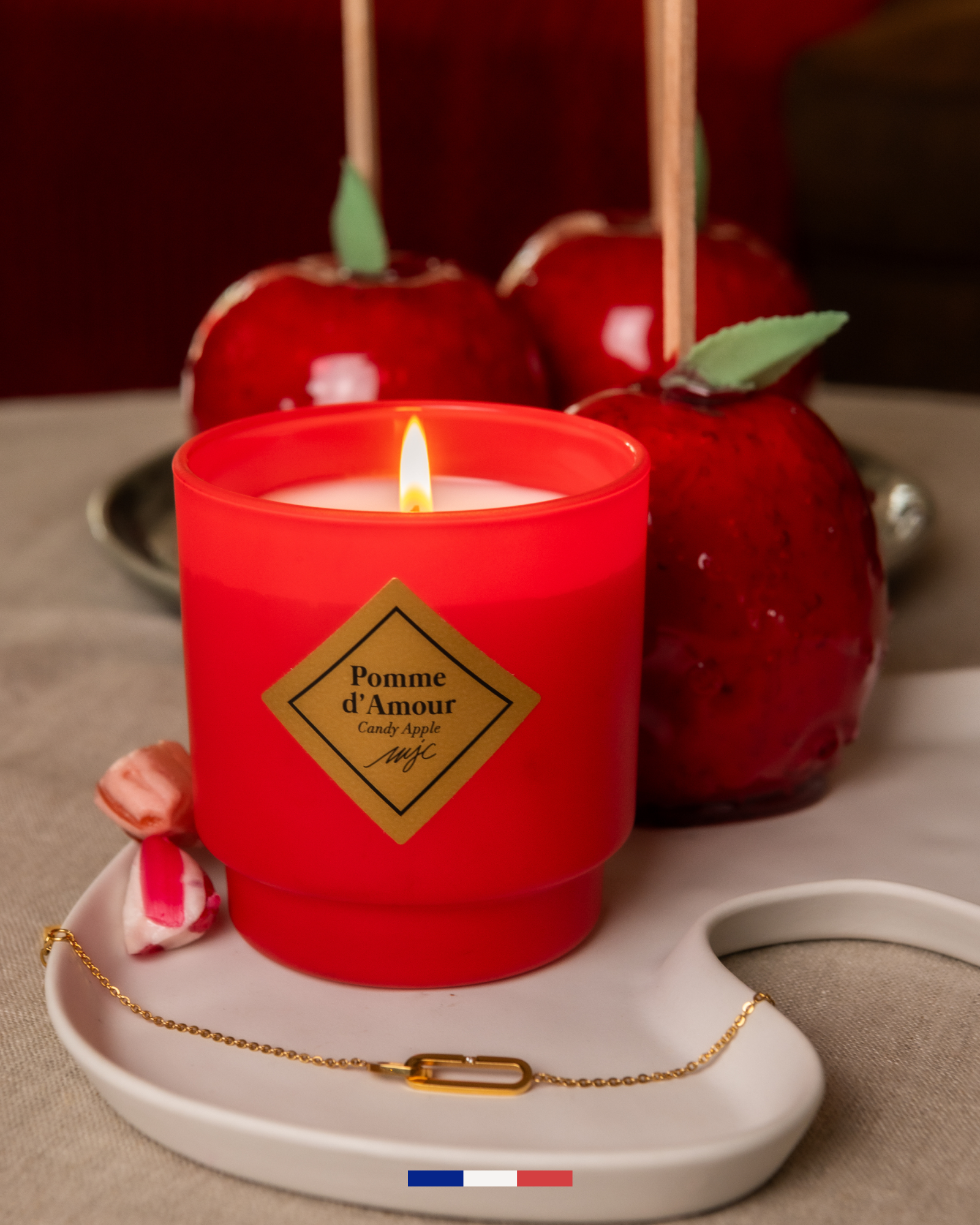 Bougies bijoux d'hiver