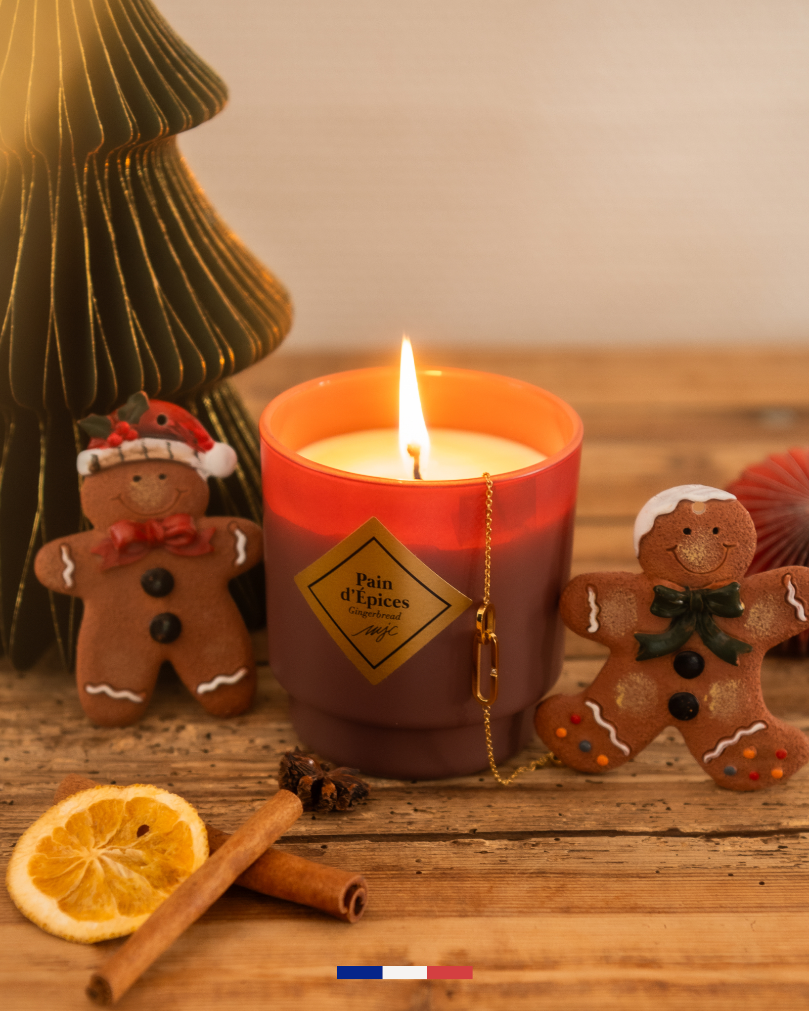 Bougie bijou bracelet Pain d'Épices