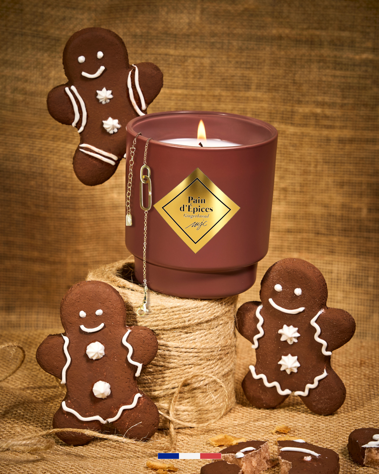 Bougie bijou bracelet Pain d'Épices