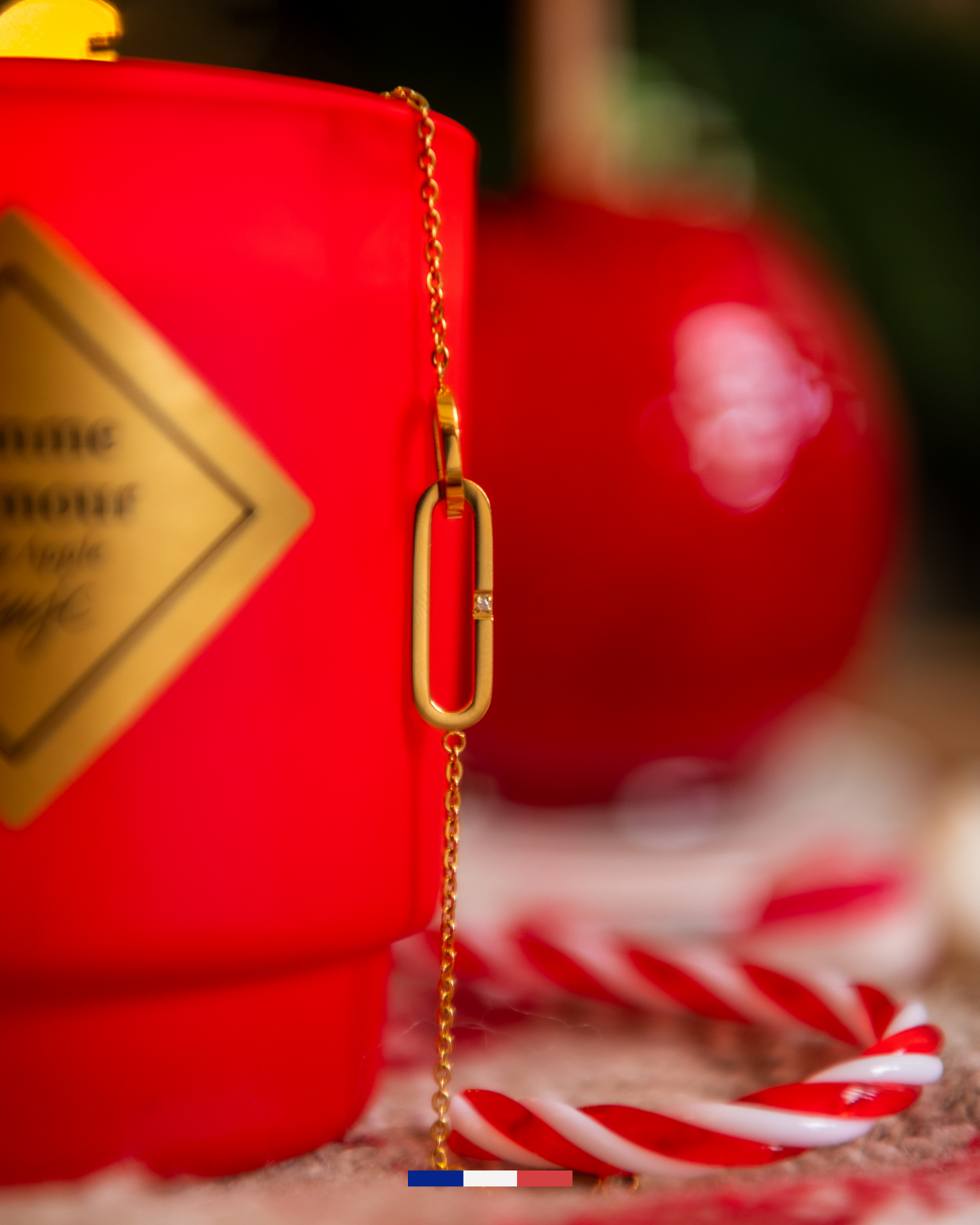 Bougie bijou bracelet Pomme d'Amour