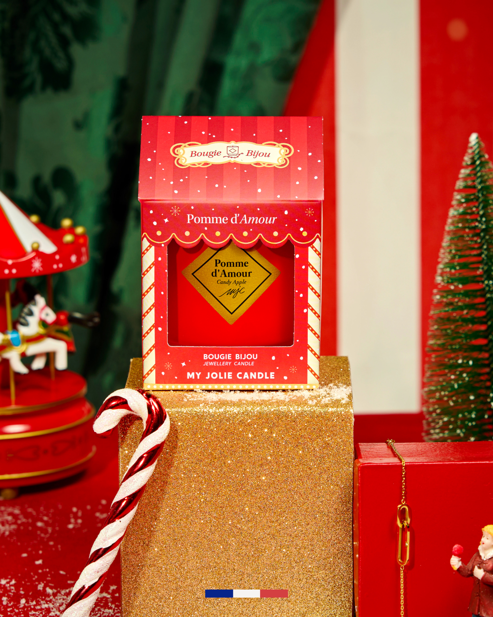 Bougie bijou bracelet Pomme d'Amour