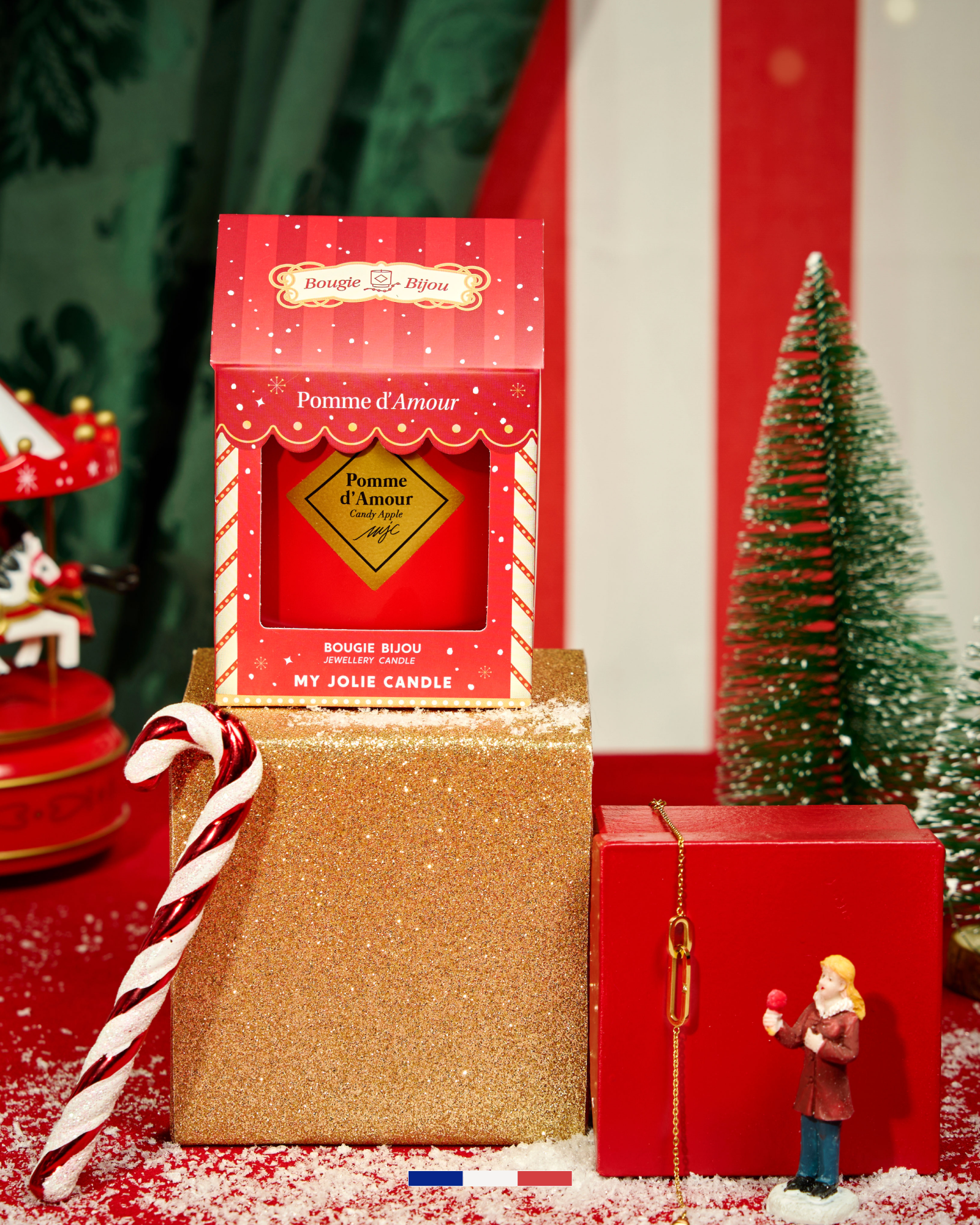 Bougies bijoux d'hiver