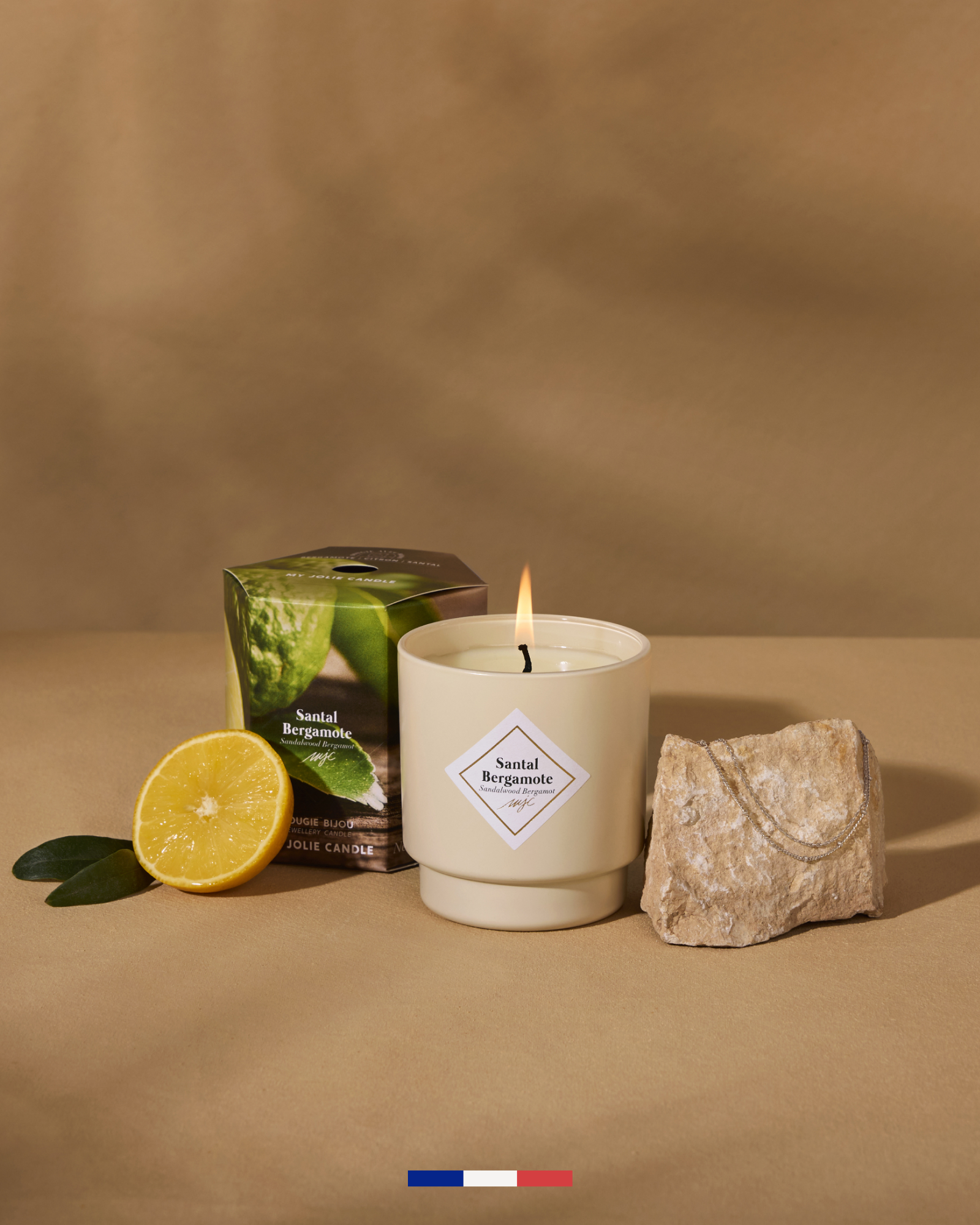 Bougie bijou Santal Bergamote