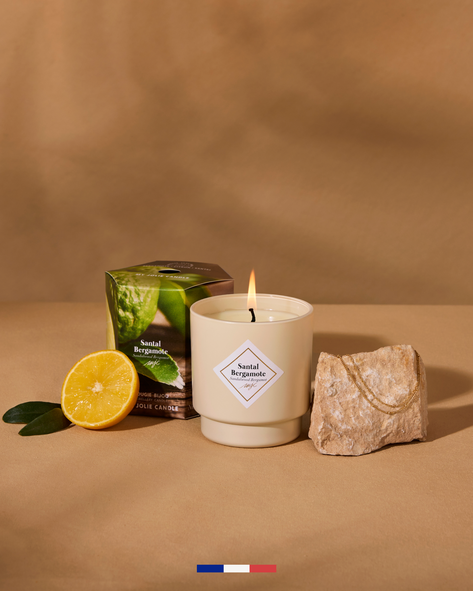Bougie bijou Santal Bergamote