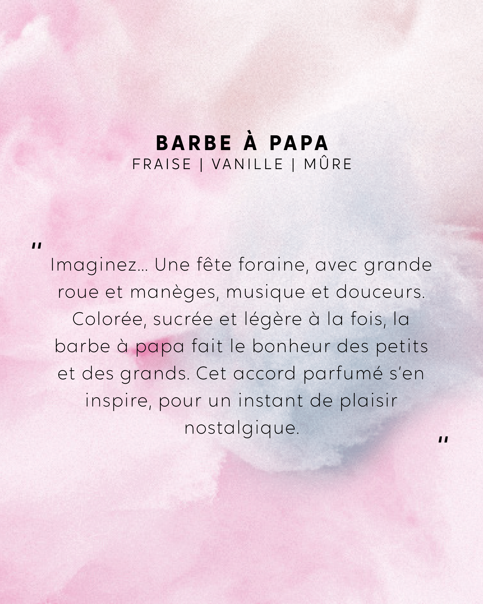 Bougie bijou Barbe à papa