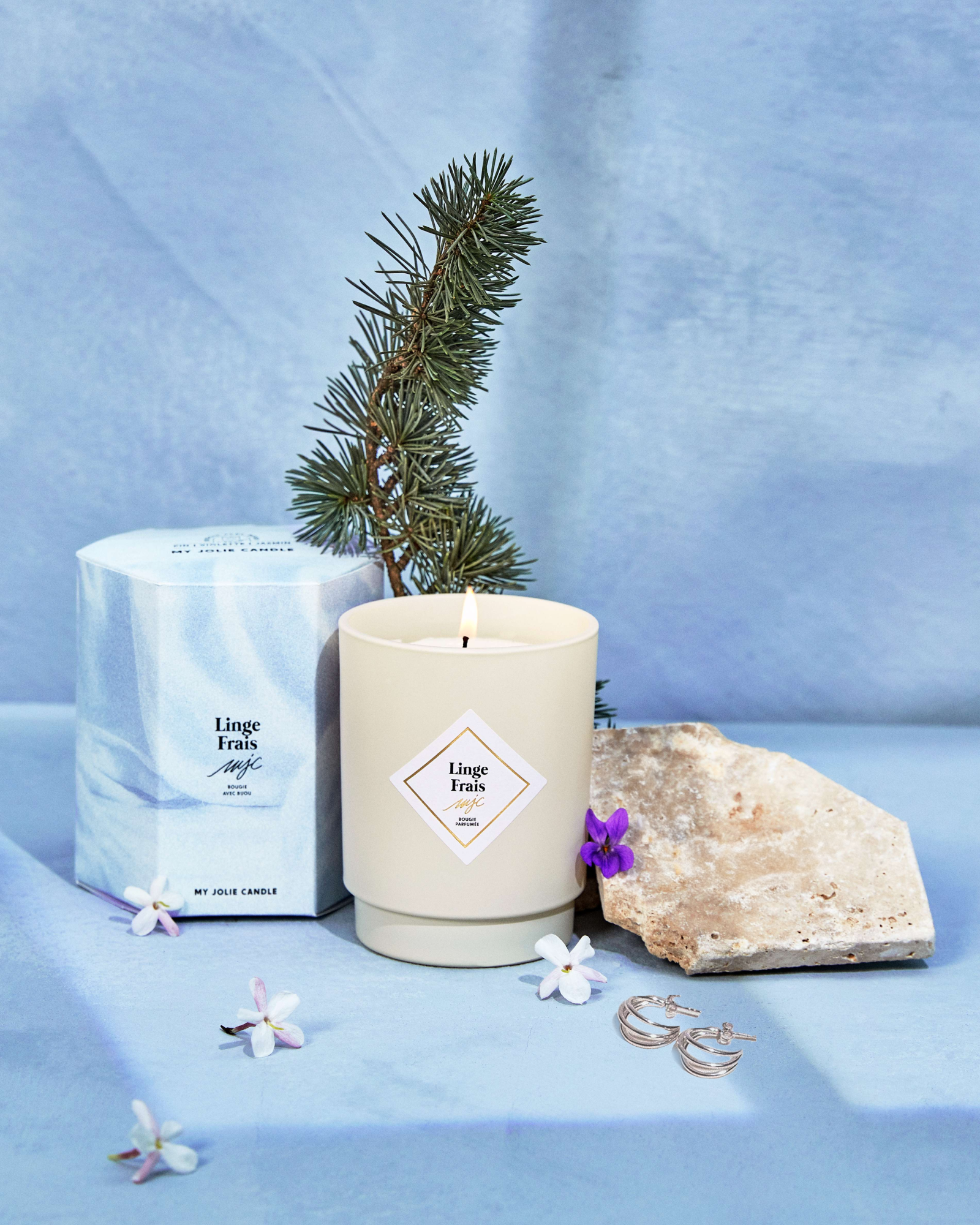 Bougie bijou Linge Frais