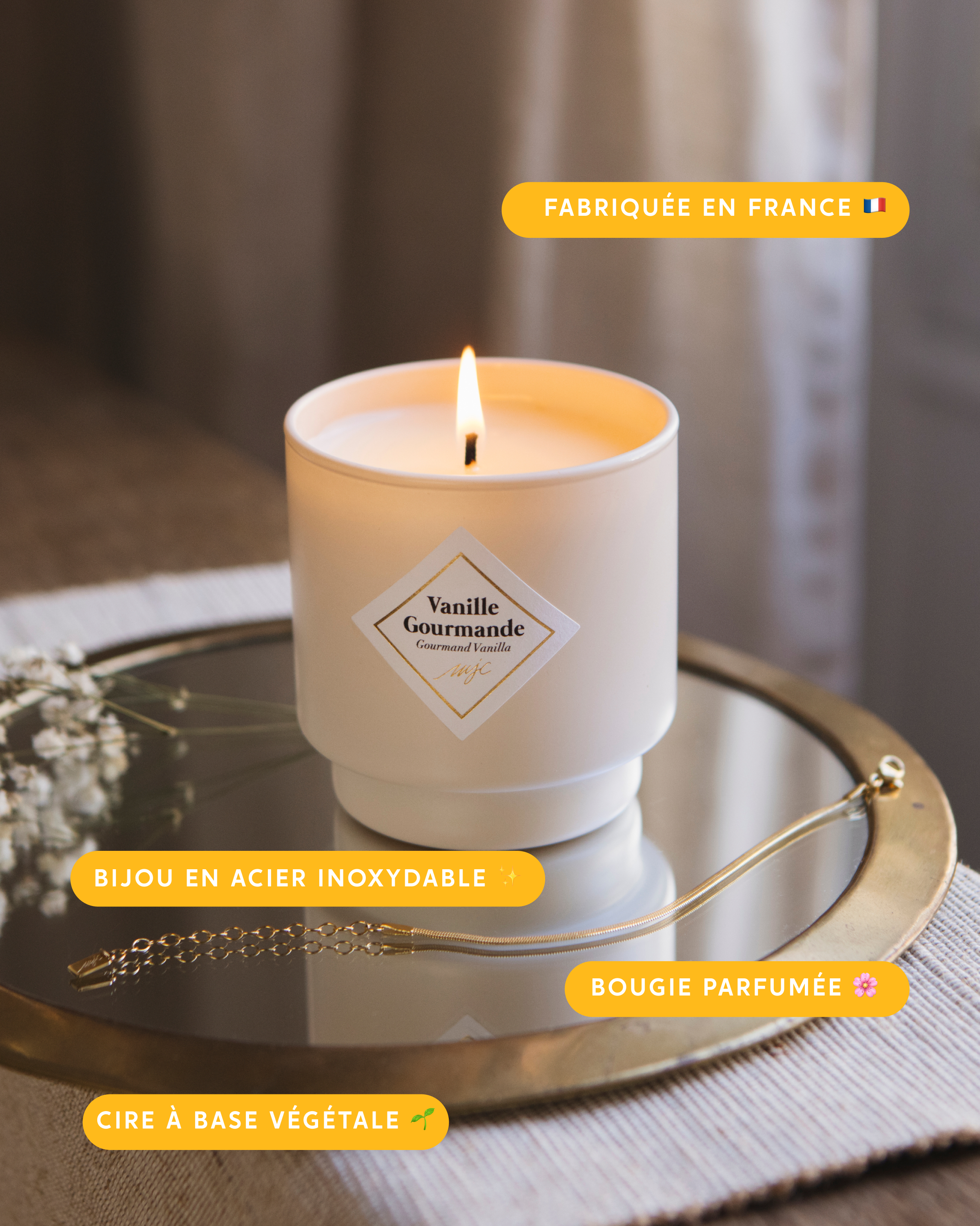 Bougie bijou Vanille Gourmande