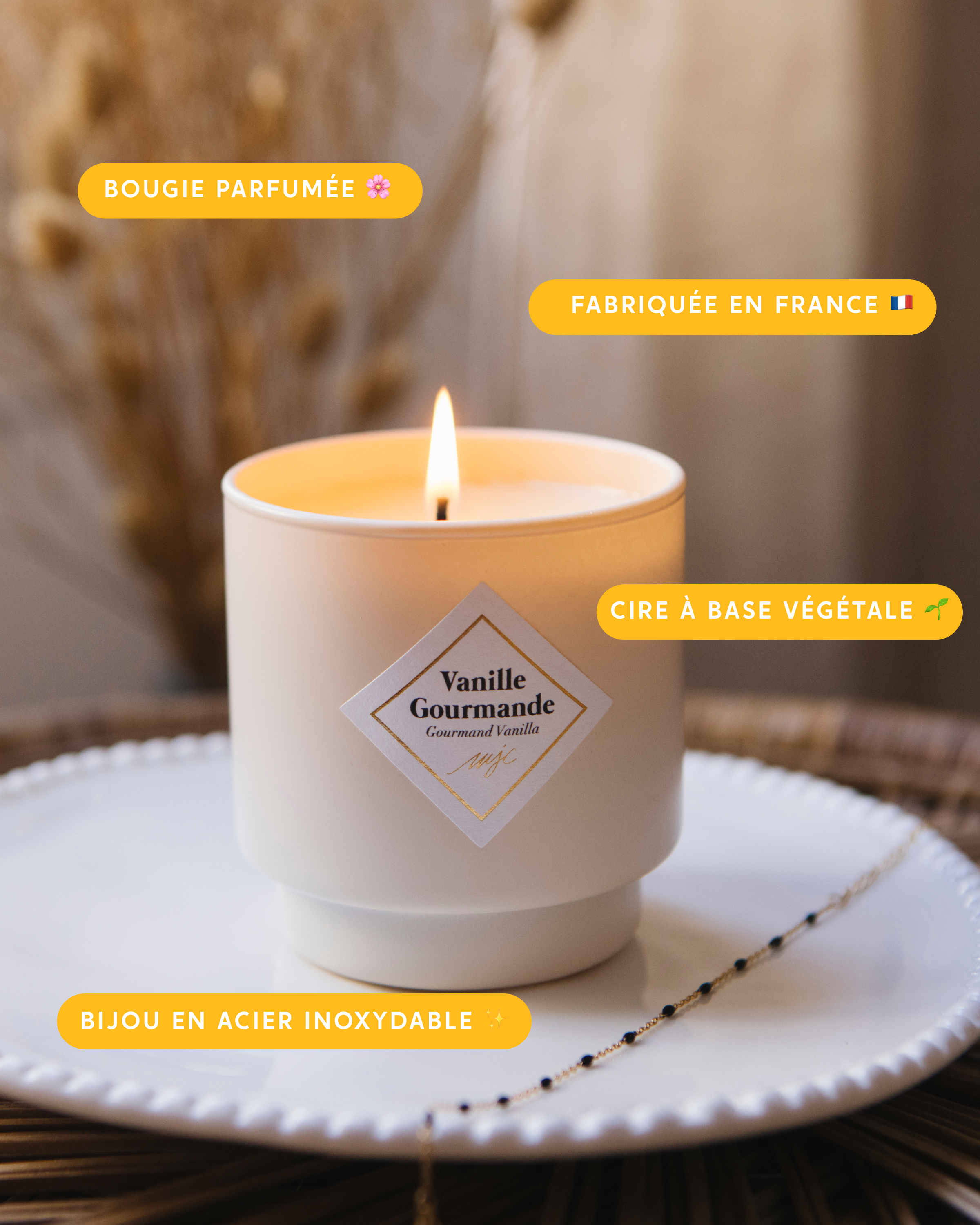 Bougie bijou Vanille Gourmande