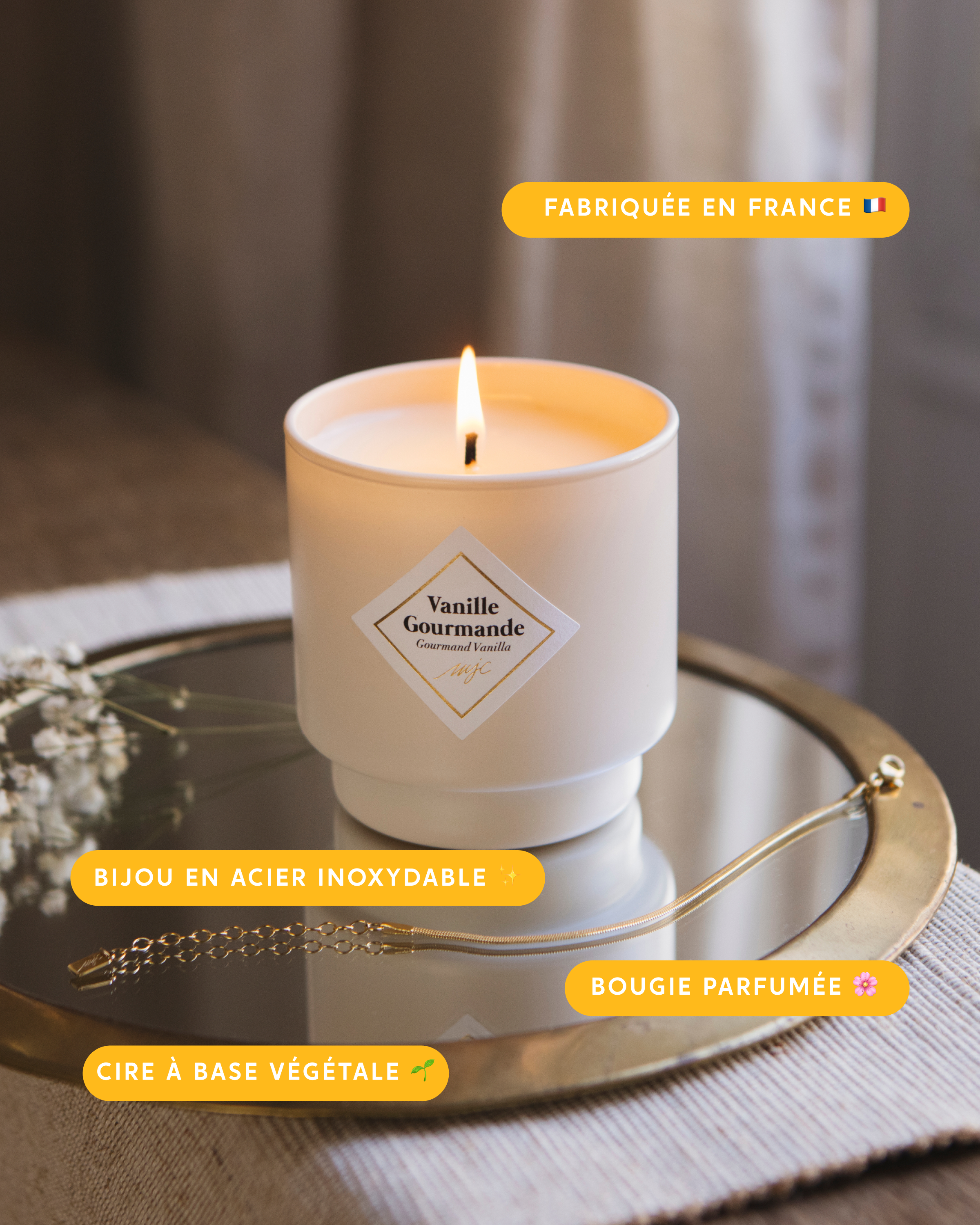 Bougie bijou Vanille Gourmande