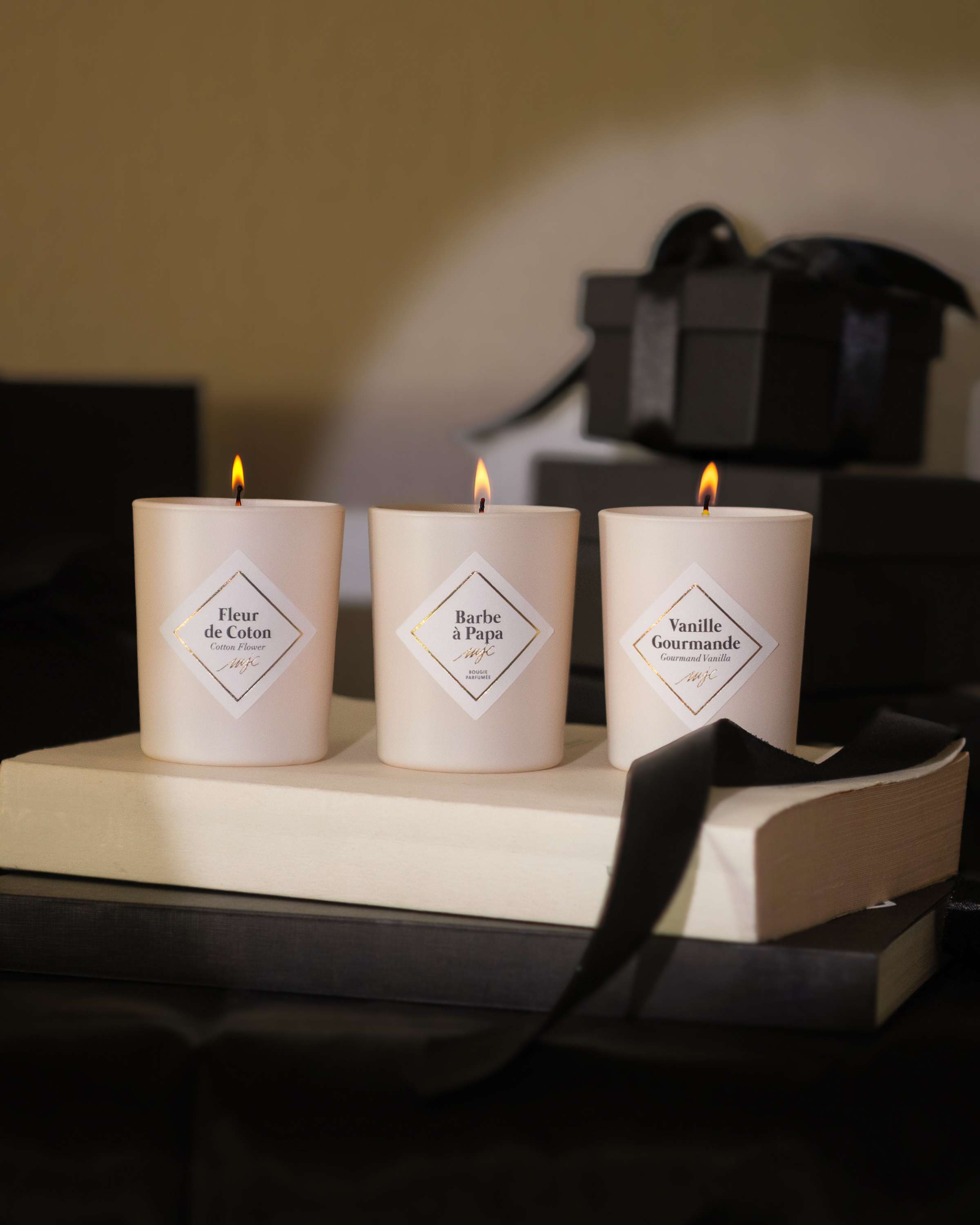 Trio petites bougies à composer