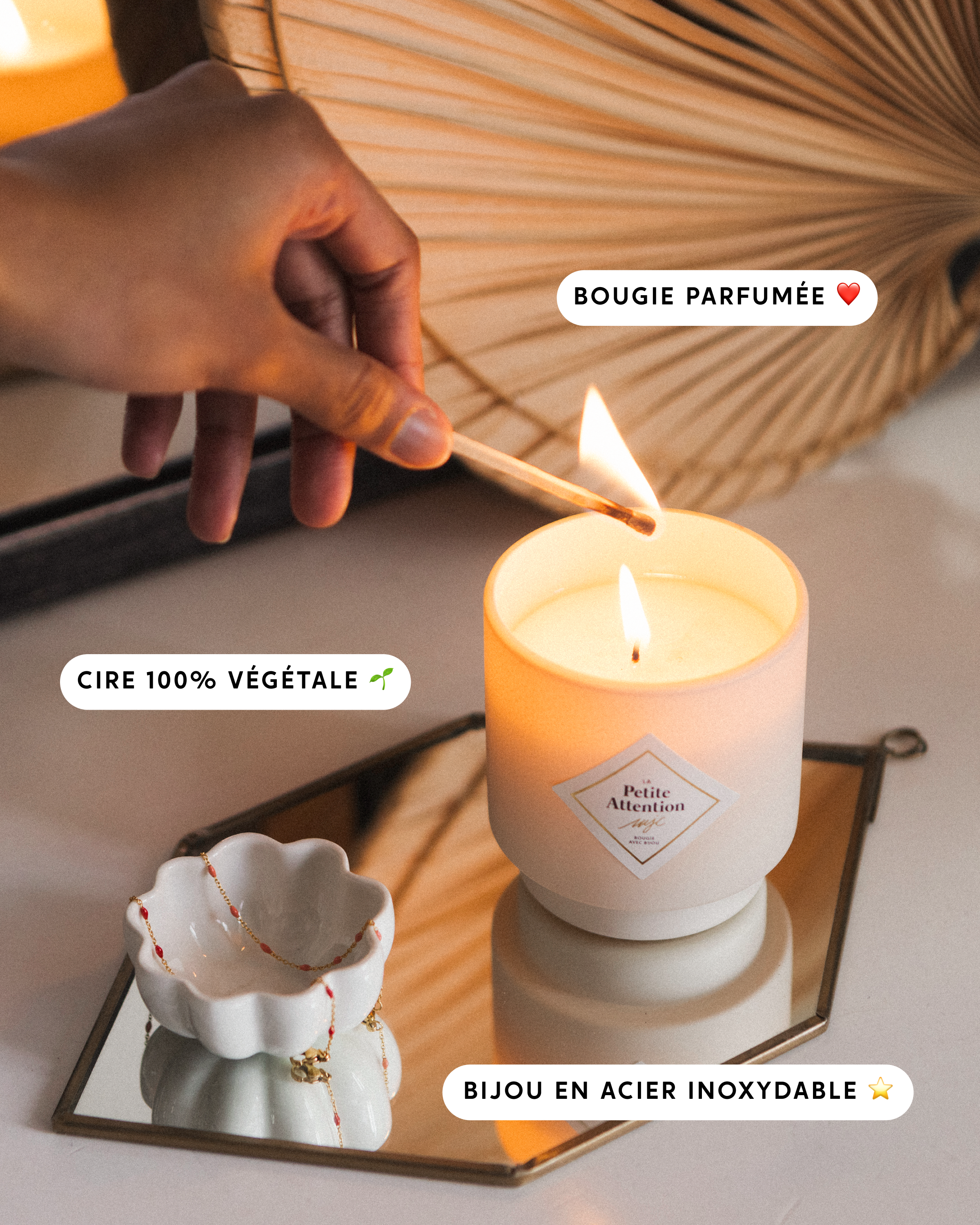 Bougie bijou bracelet La Petite Attention