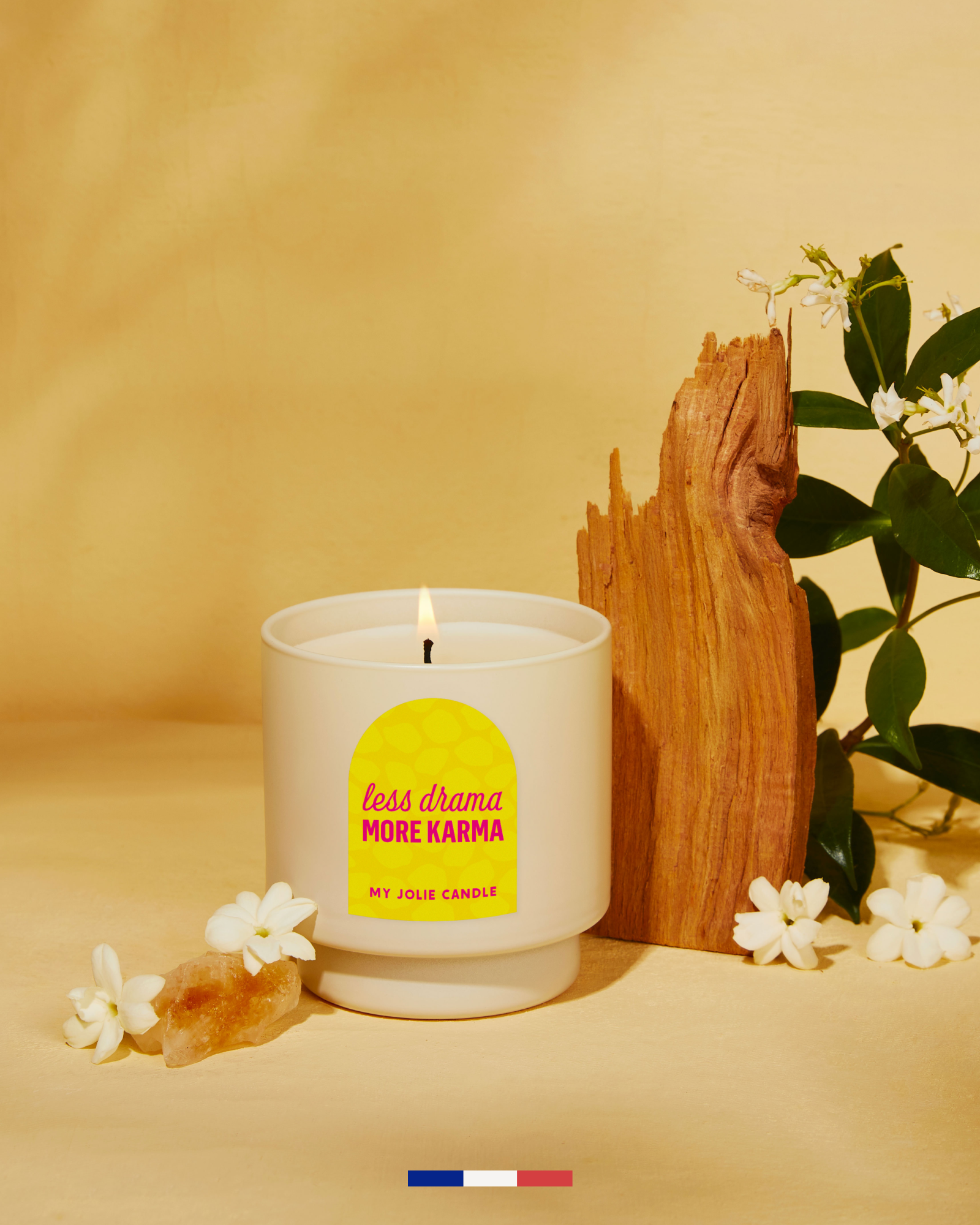 Bougie parfumée "Less drama more karma"