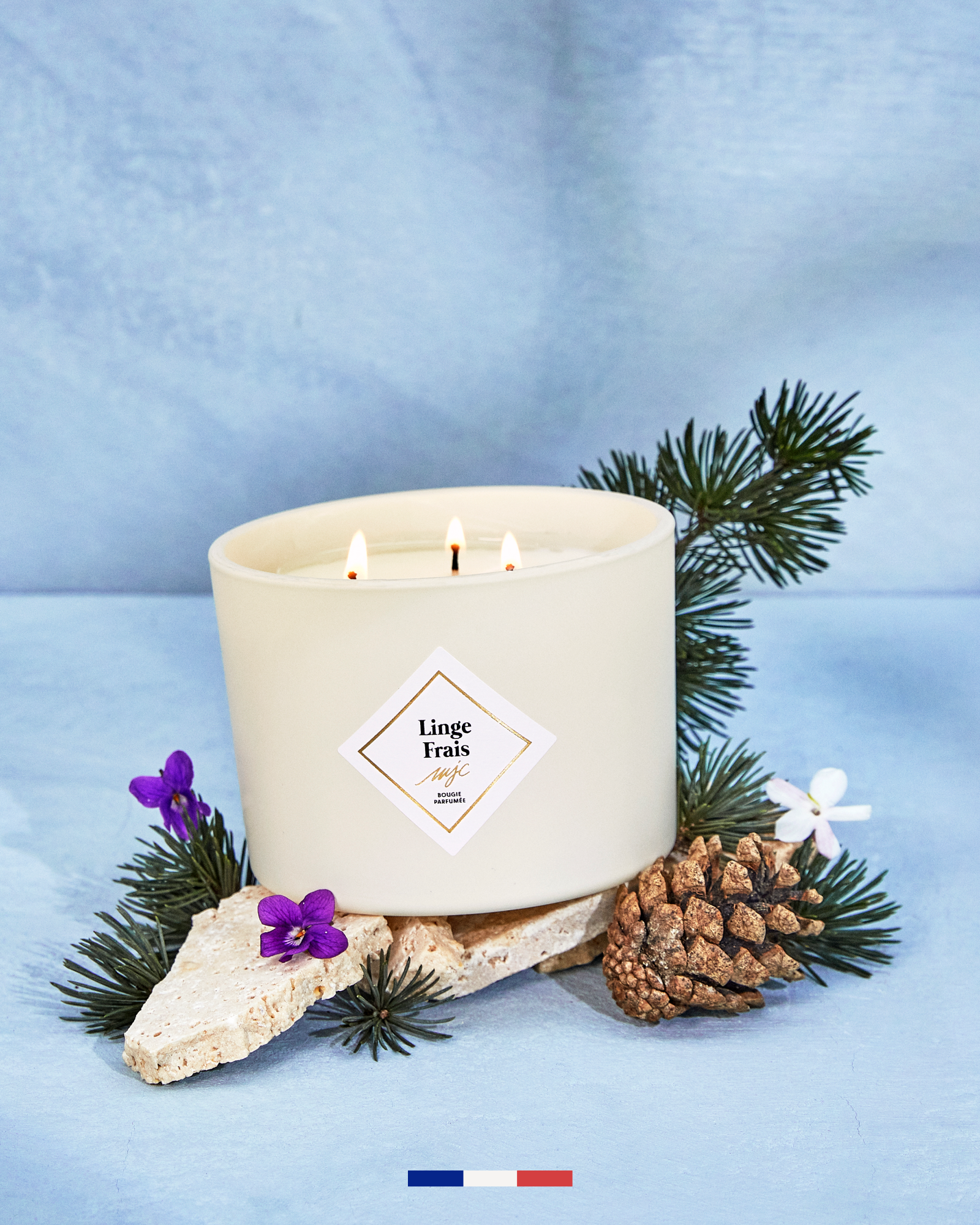 Grande bougie Linge Frais