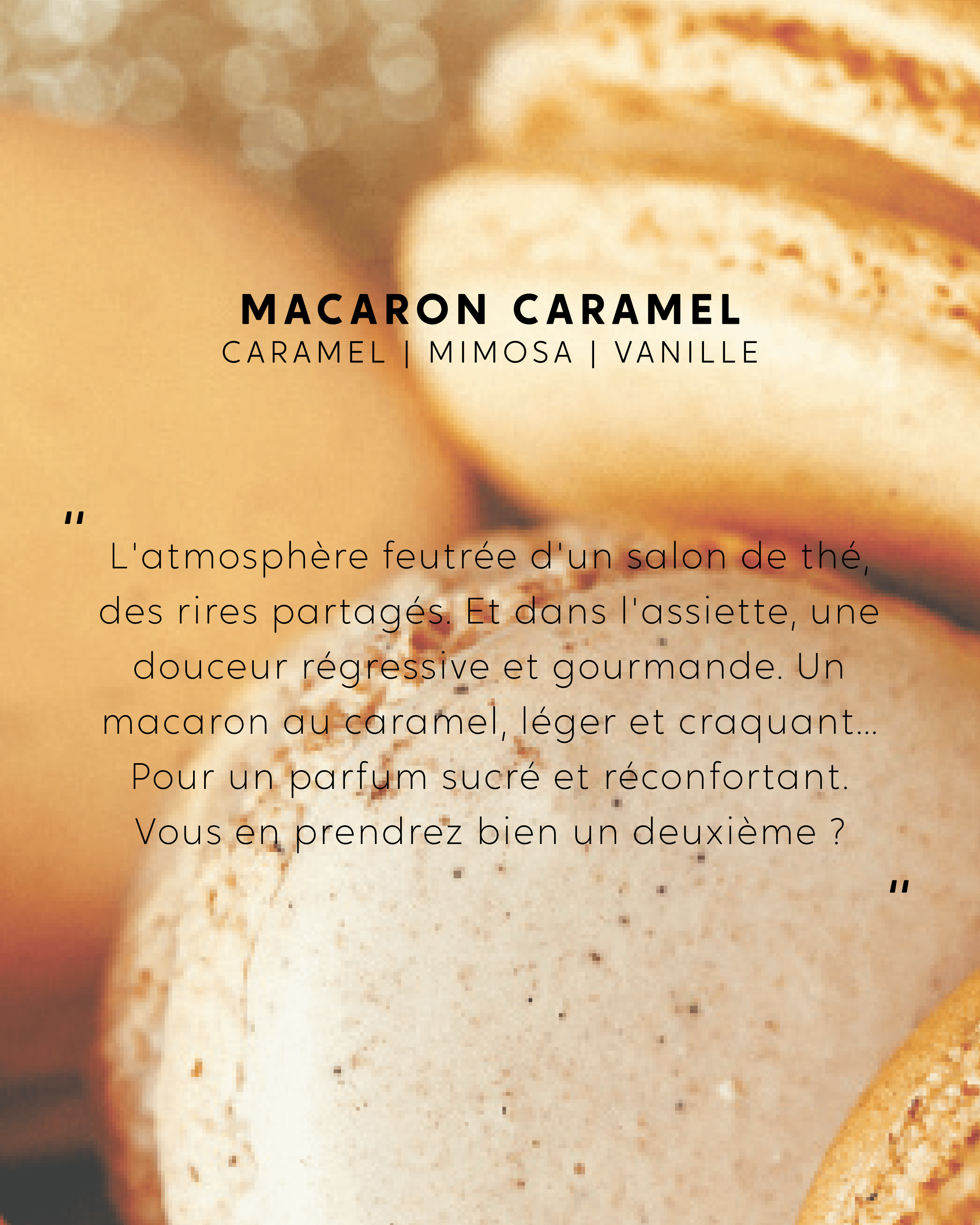 Petite Bougie Macaron Caramel