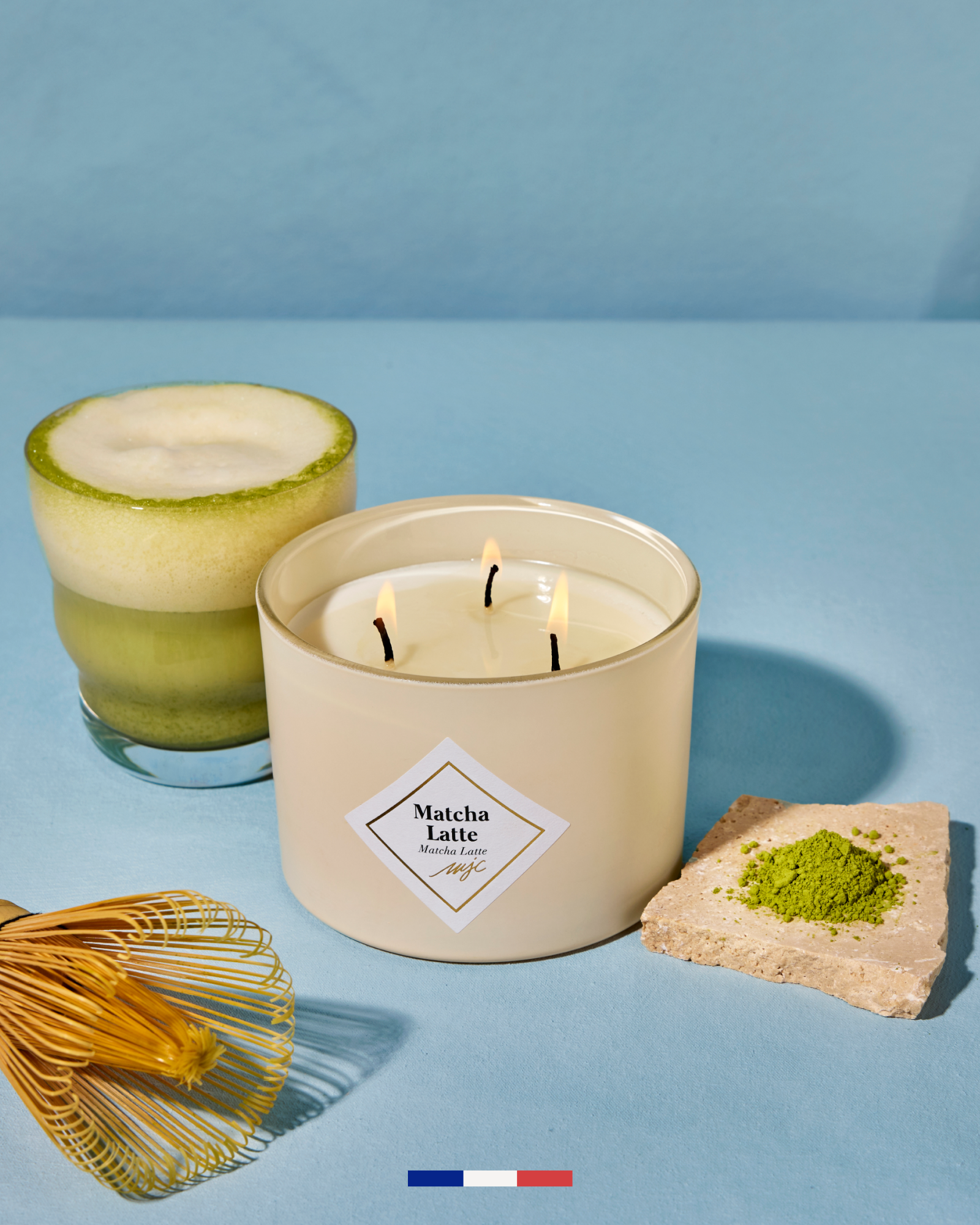 Grande bougie Matcha Latte