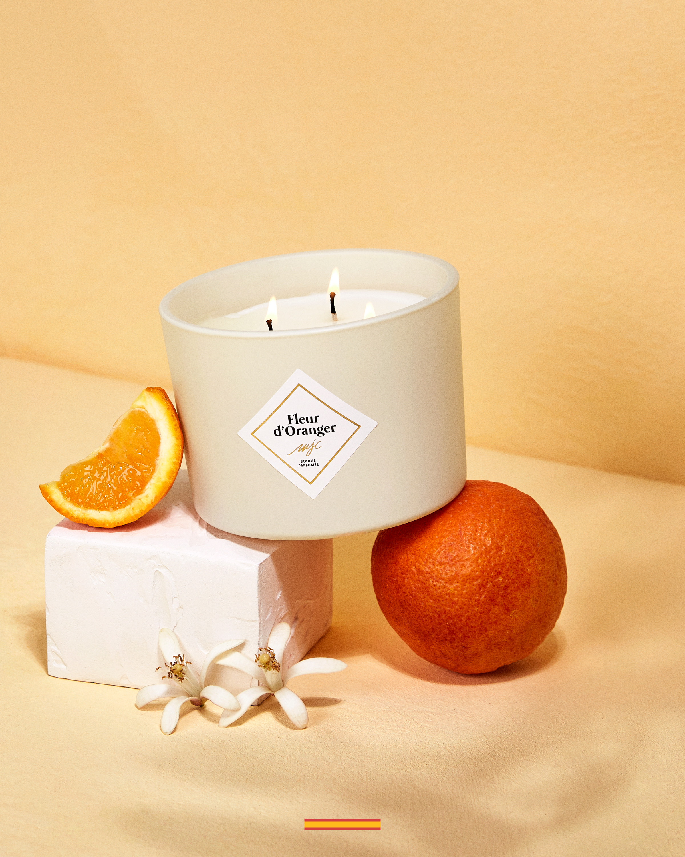 Grande bougie Fleur d'Oranger