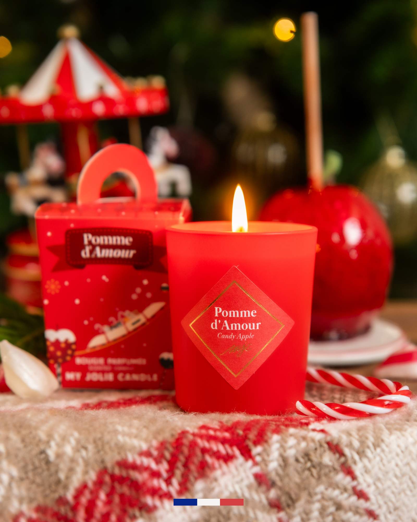 Petite bougie Pomme d'Amour