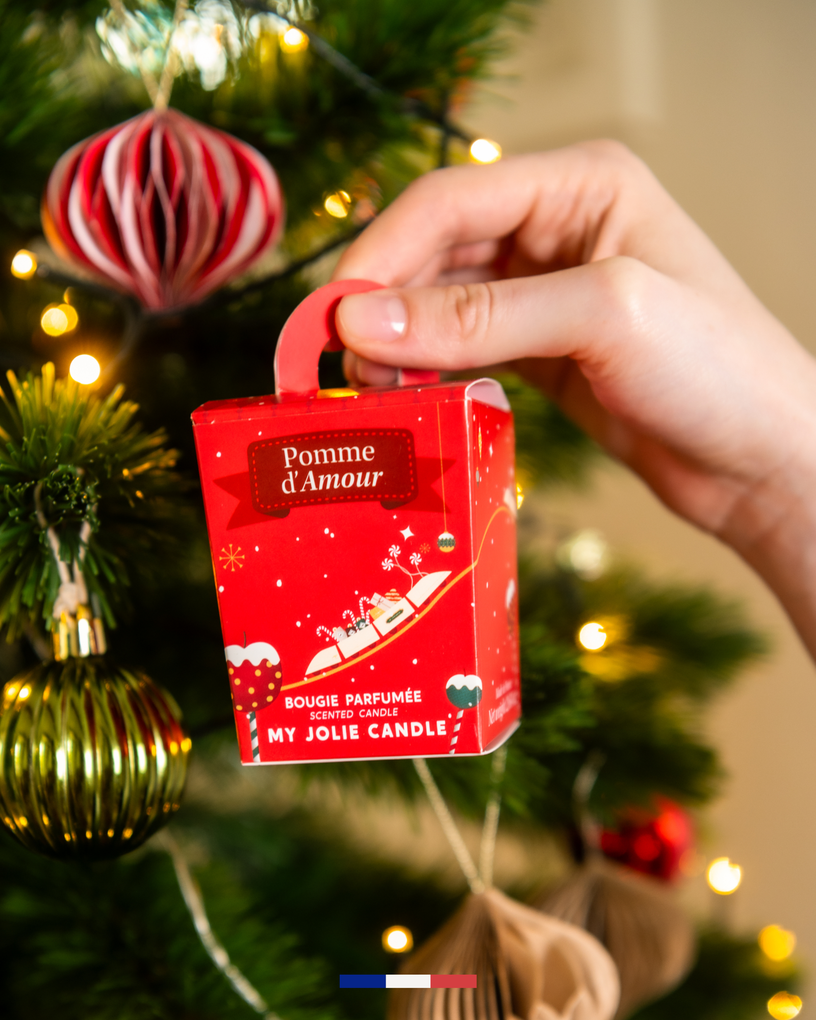 Petite bougie Pomme d'Amour