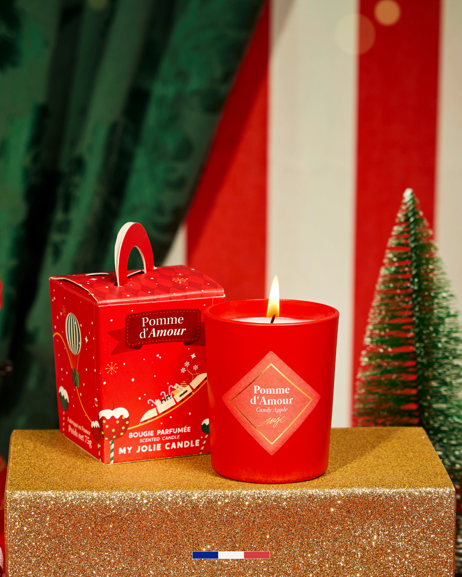 Petite bougie Pomme d'Amour