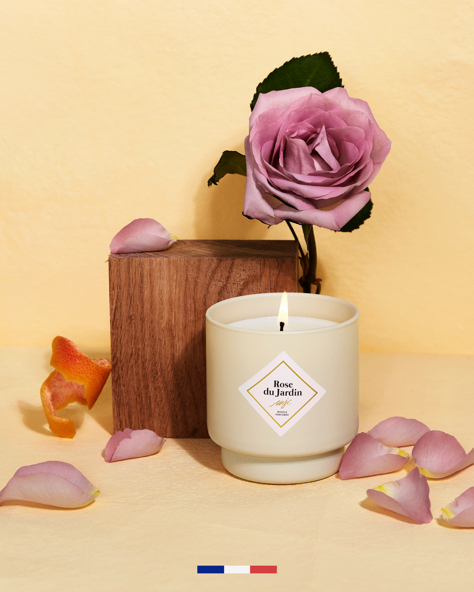 Bougie Rose du Jardin