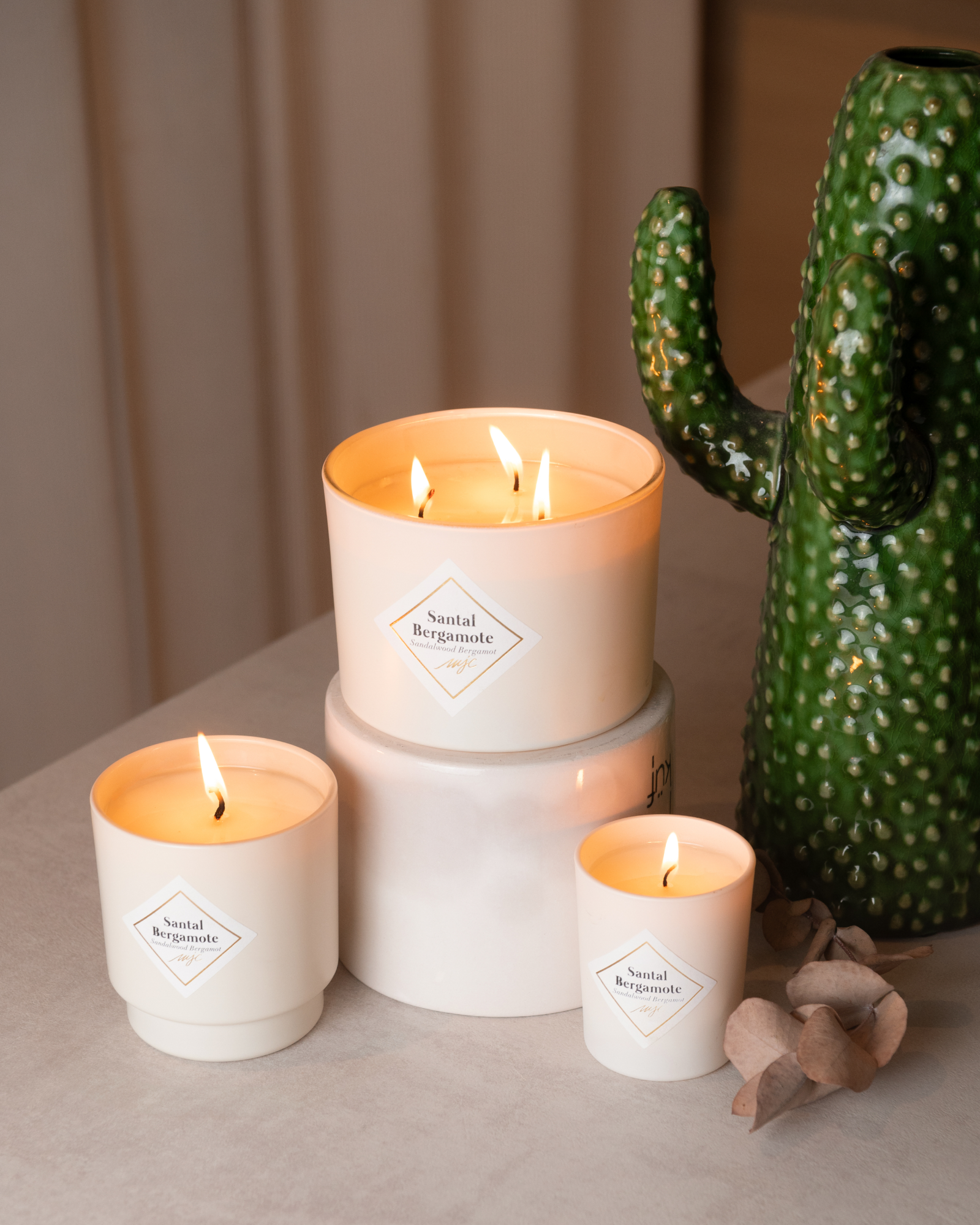 Petite bougie Santal Bergamote