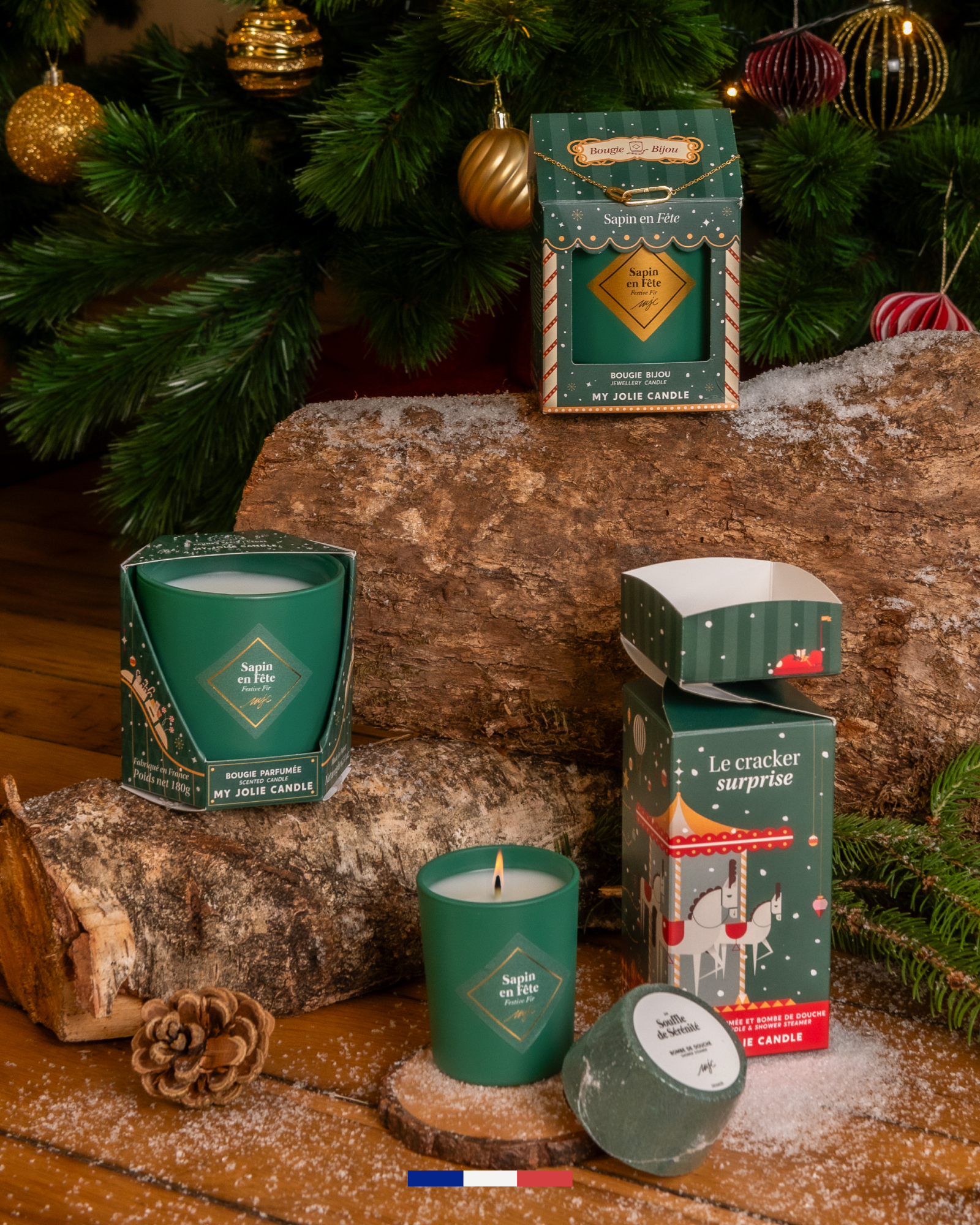 Bougie Sapin en Fête