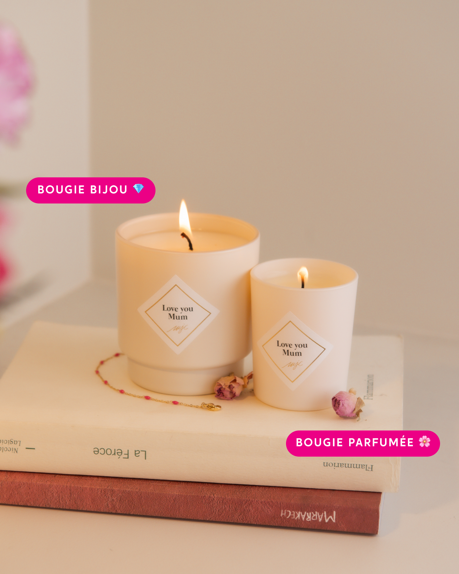 Petite bougie Love You Mum