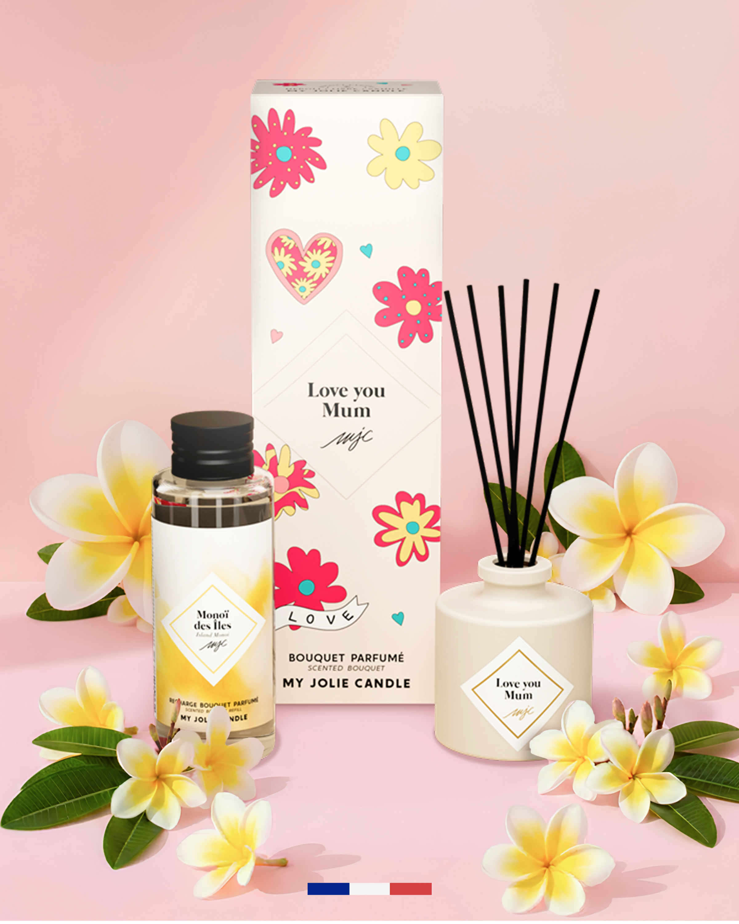 Bouquet parfumé Love you Mum