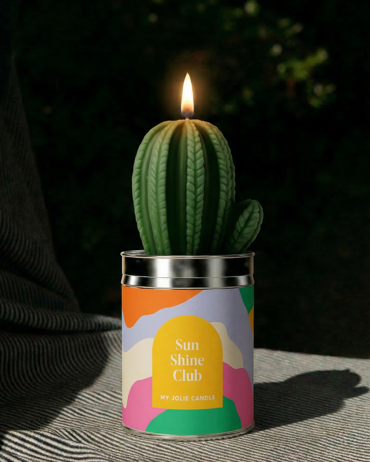 Bougie Cactus "Sun Shine Club"
