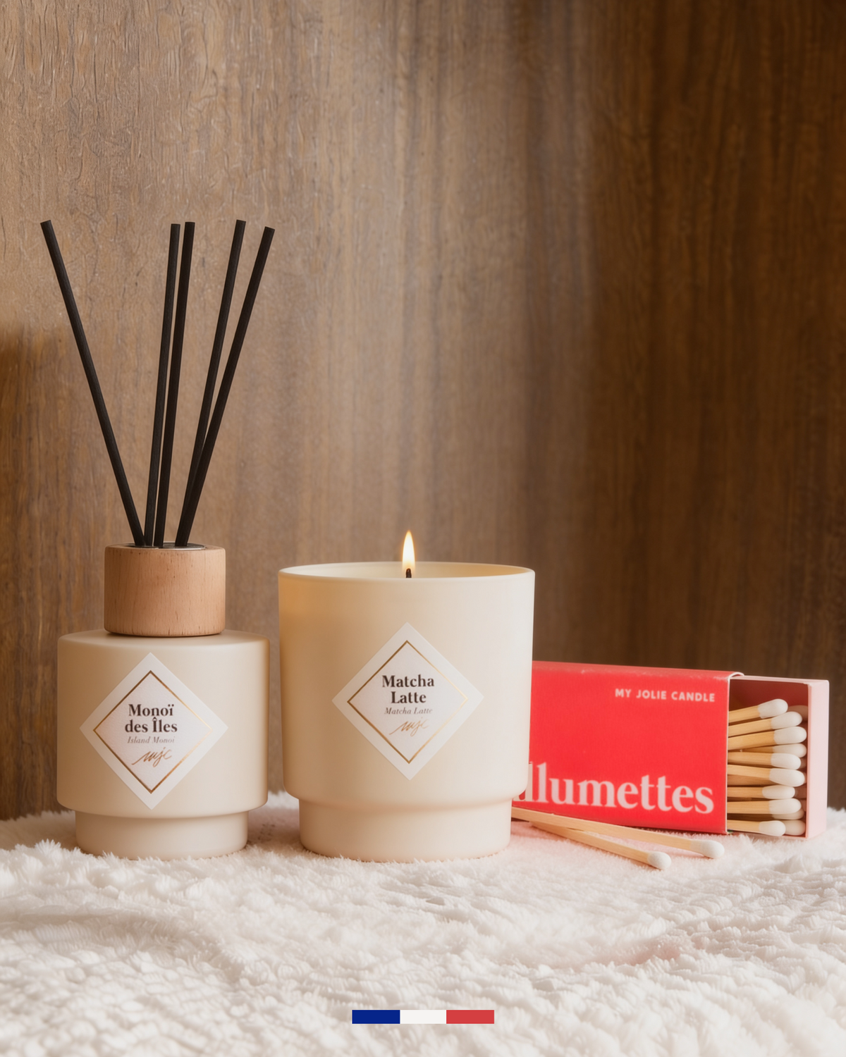 Duo bougie et bouquet parfumés
