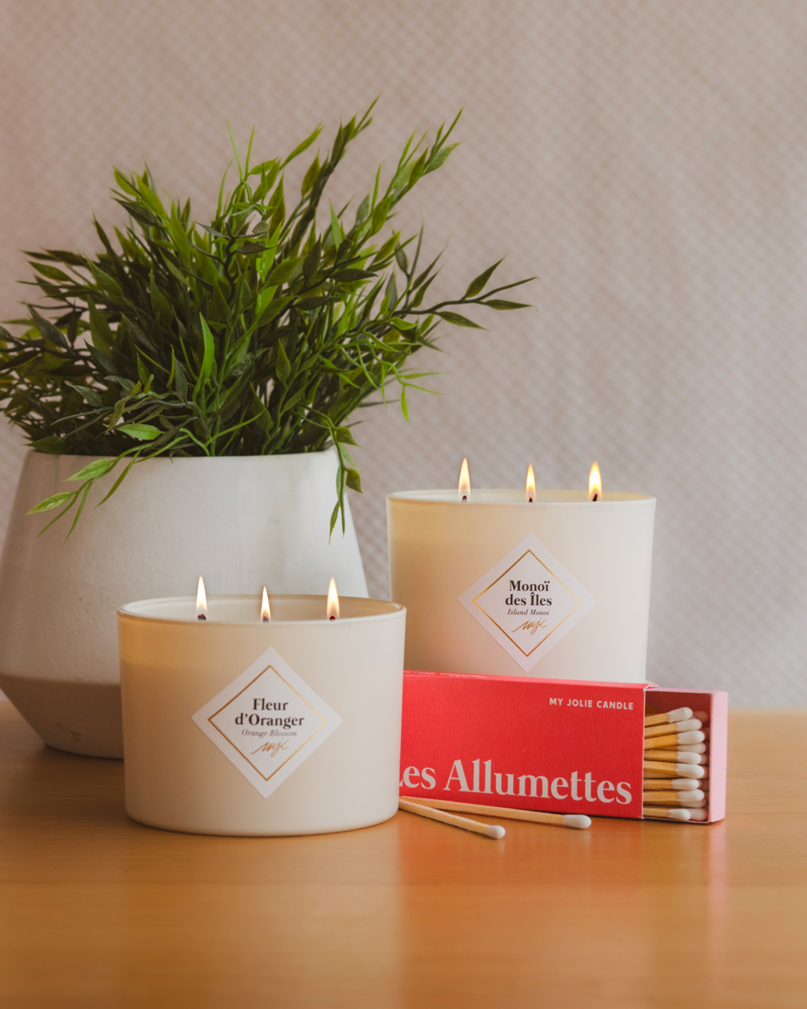 Duo grandes bougies parfumées