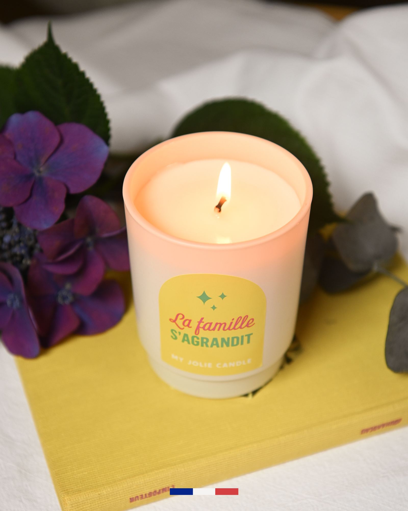 Bougie parfumée à messages