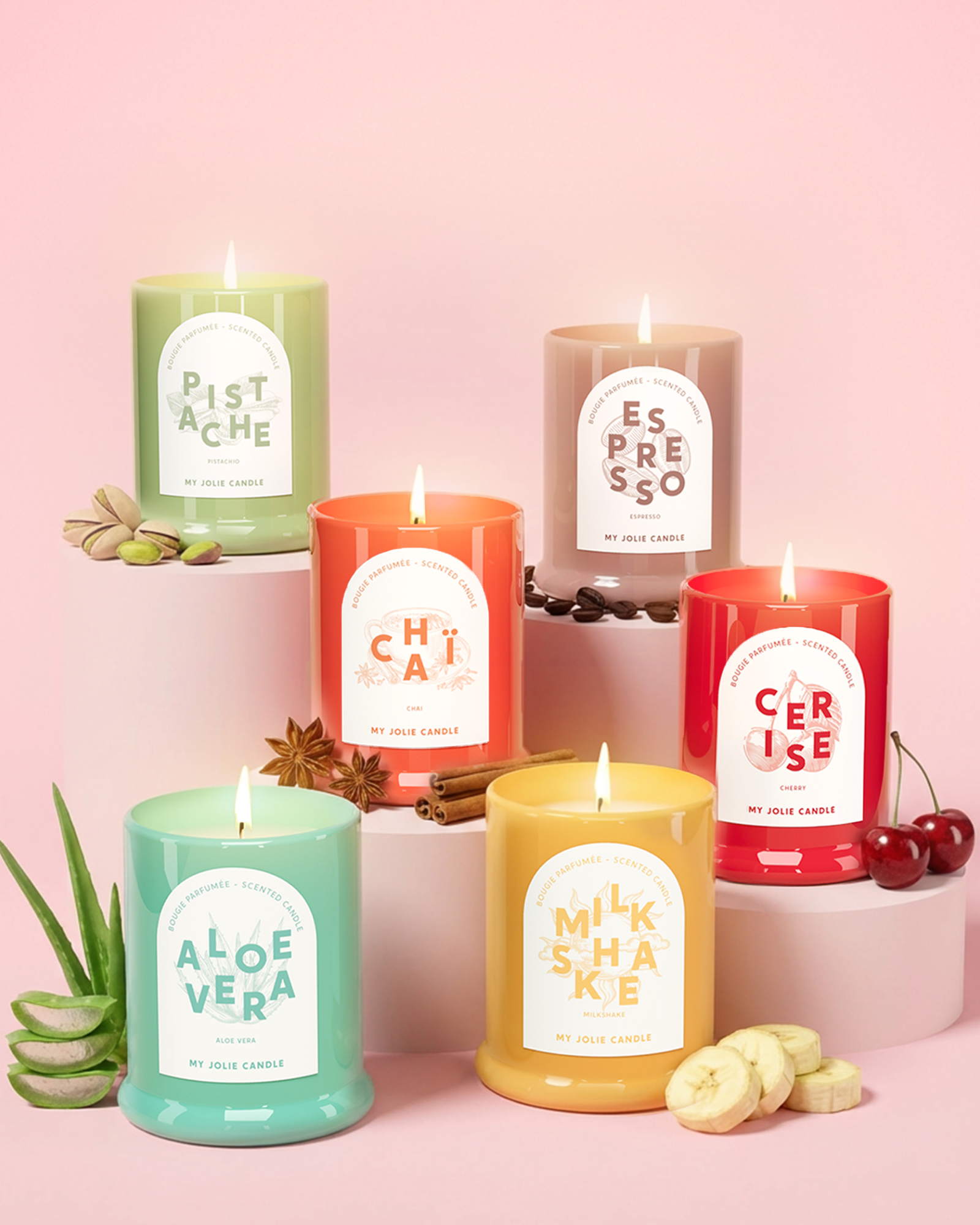 Bougies parfumées "Les Trendy"