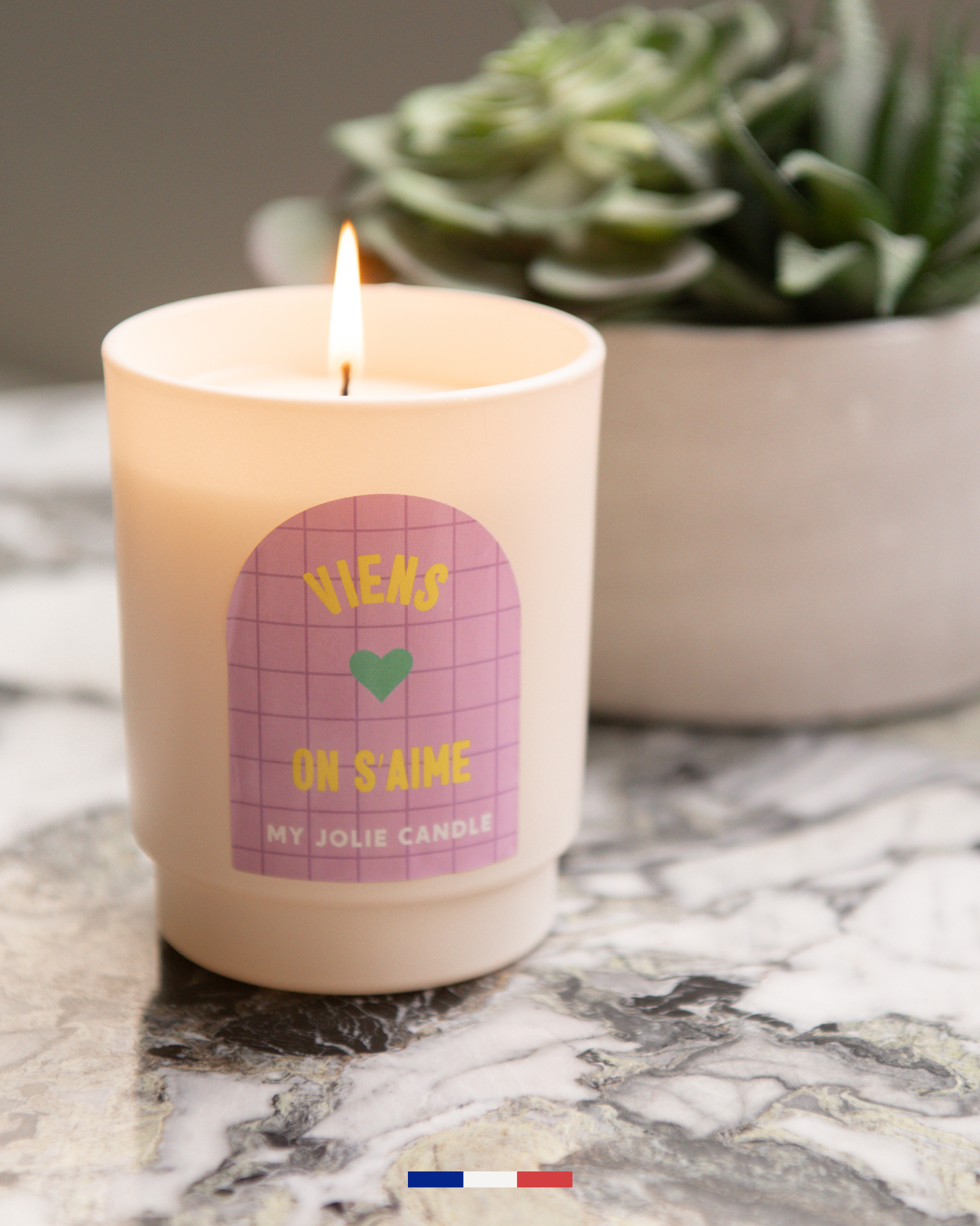 Bougie parfumée - Viens on s'aime