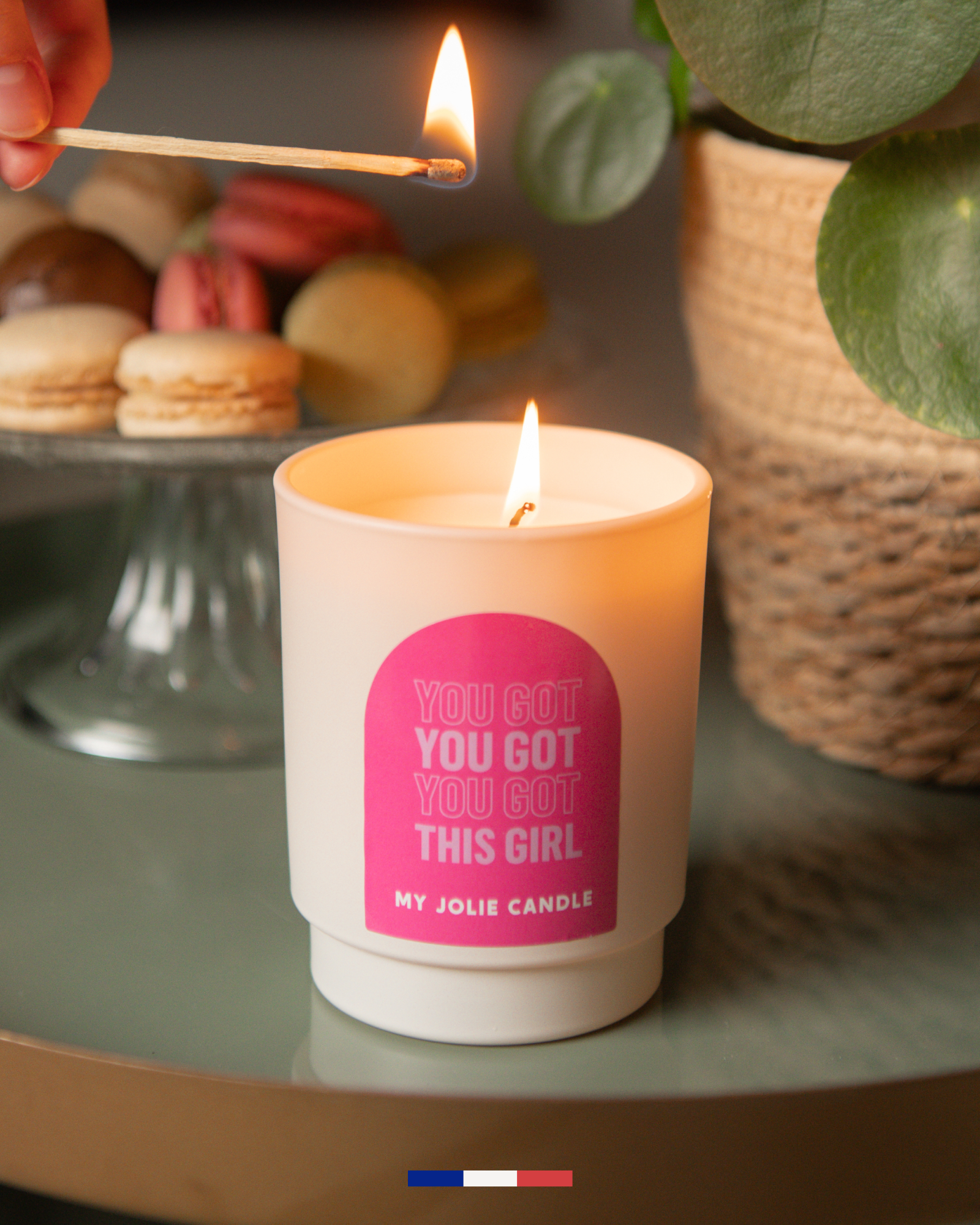 Bougie parfumée à messages