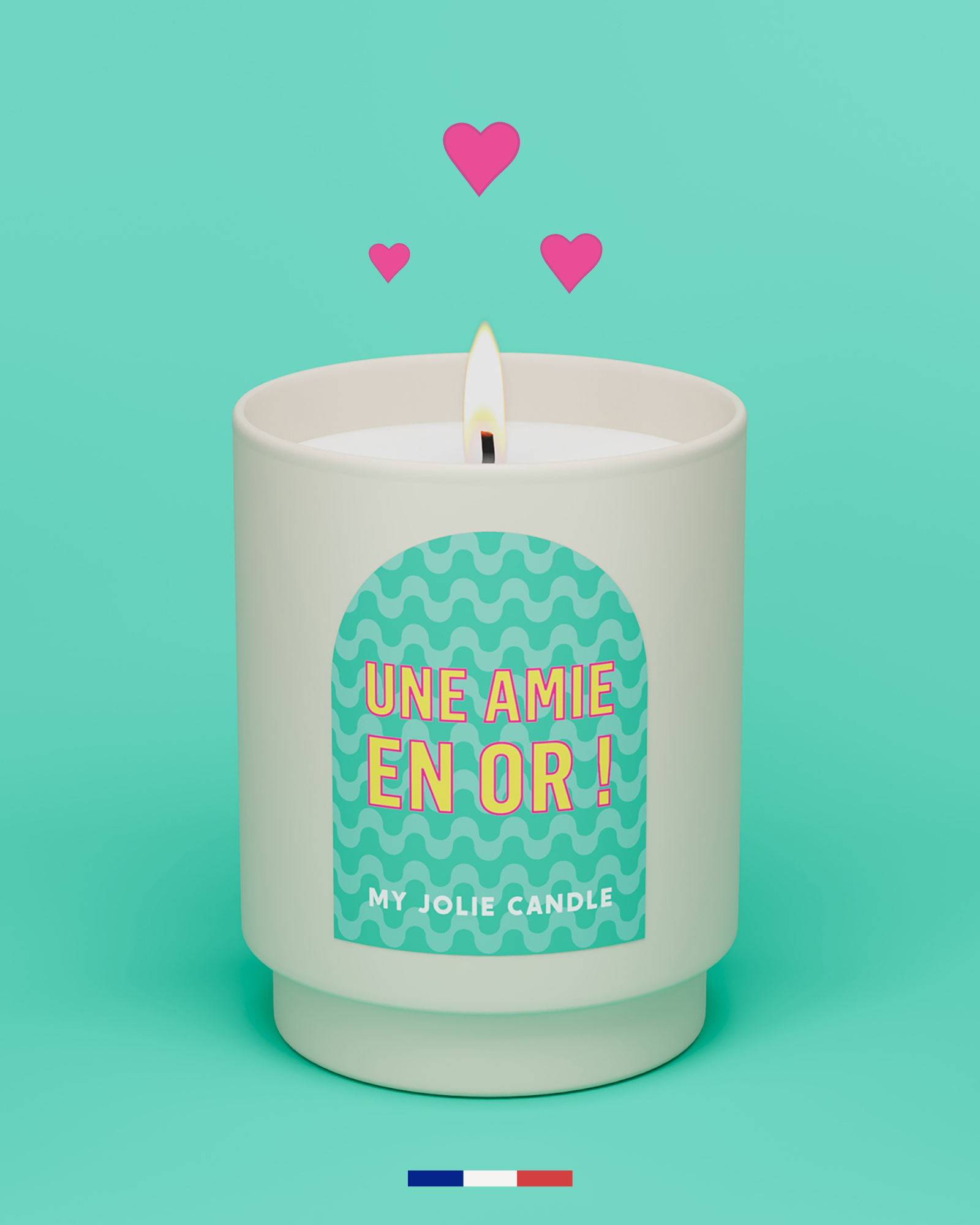 Bougie parfumée "Une amie en or" - Amazon