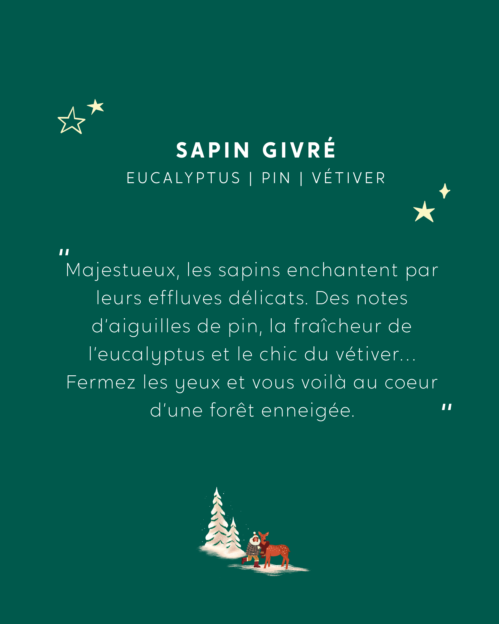Bougie Sapin Givré