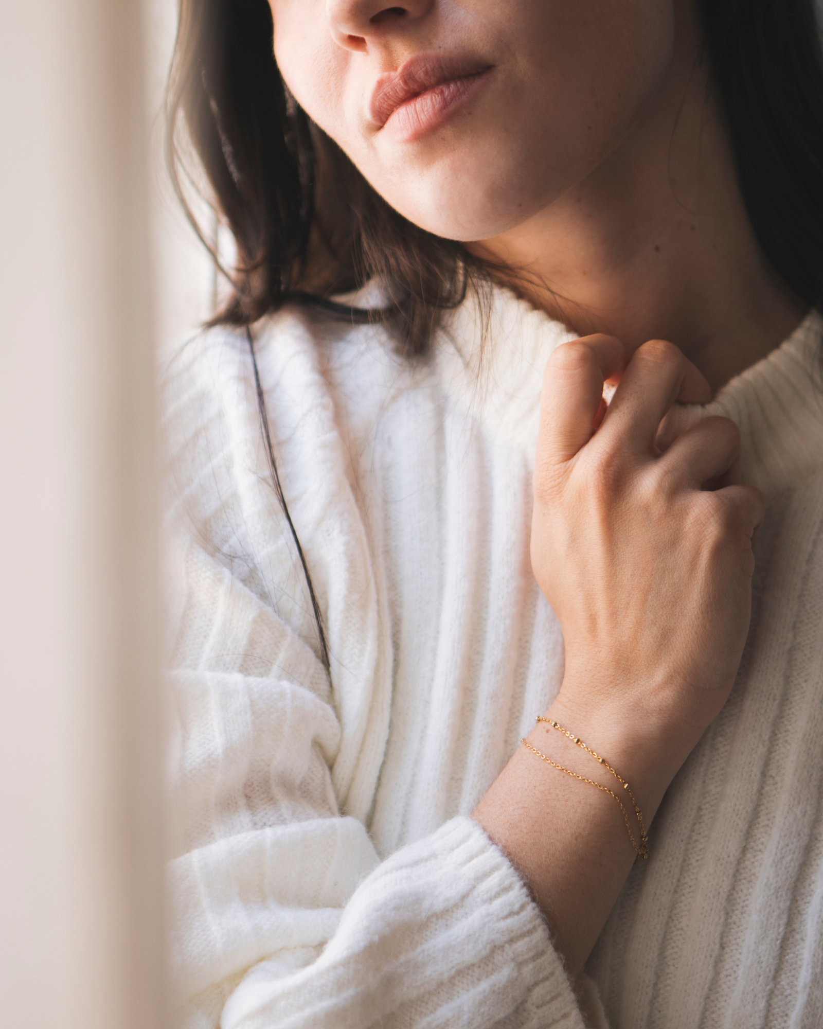 Bougie bijou bracelet surprise Sapin Givré