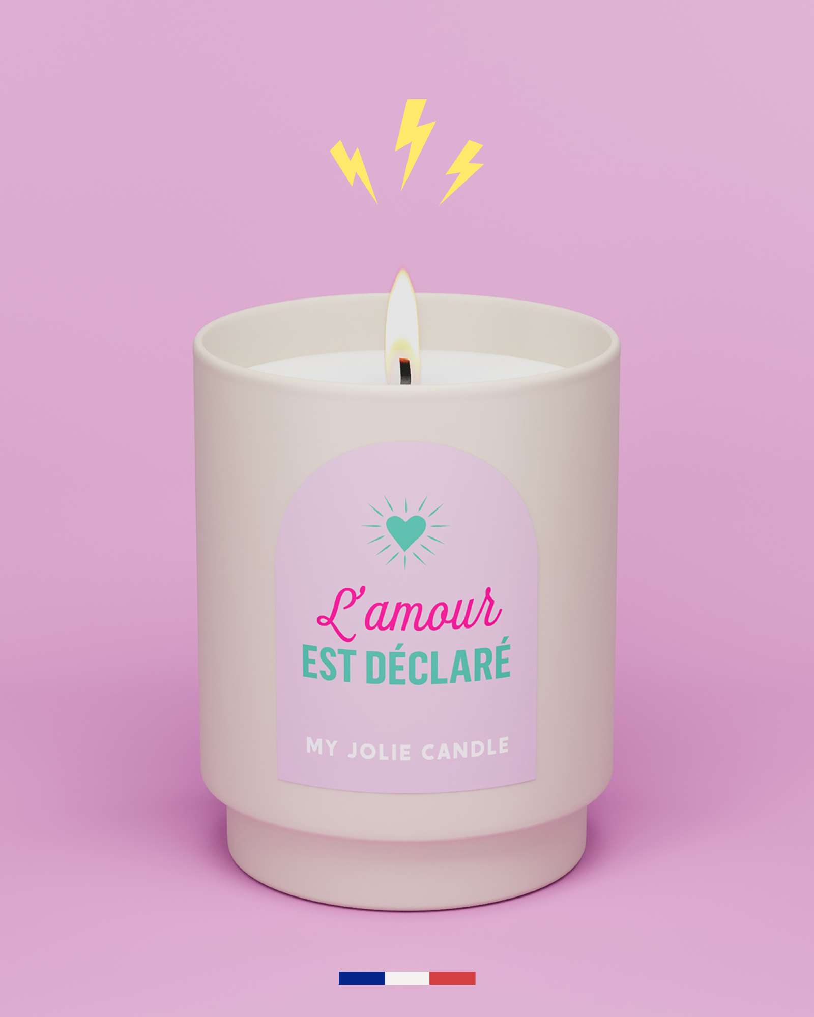 Bougie parfumée - L'amour est déclaré
