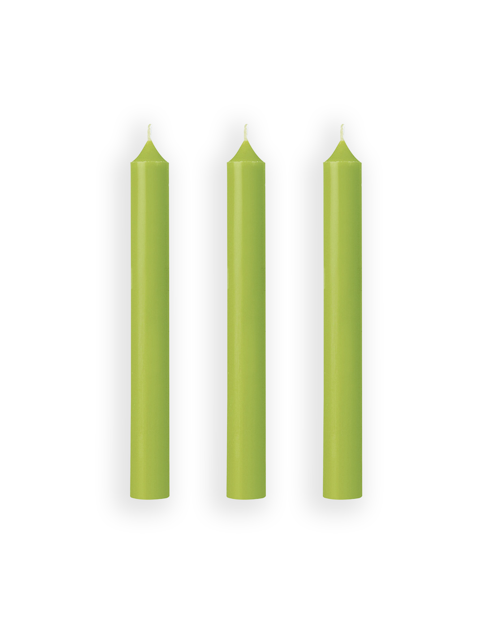 Bougies droites - Vert Olive