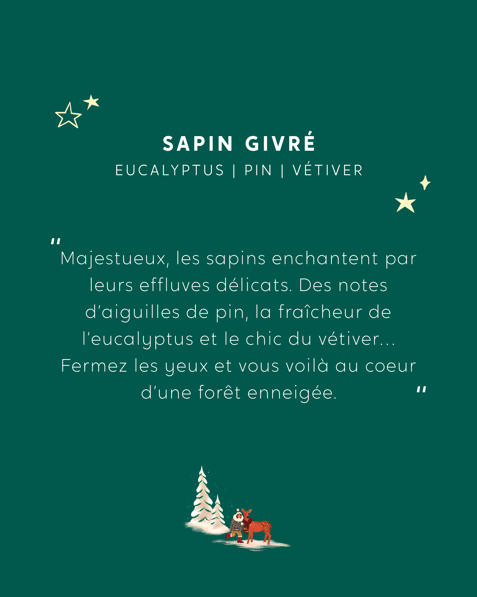 Petite bougie Sapin Givré