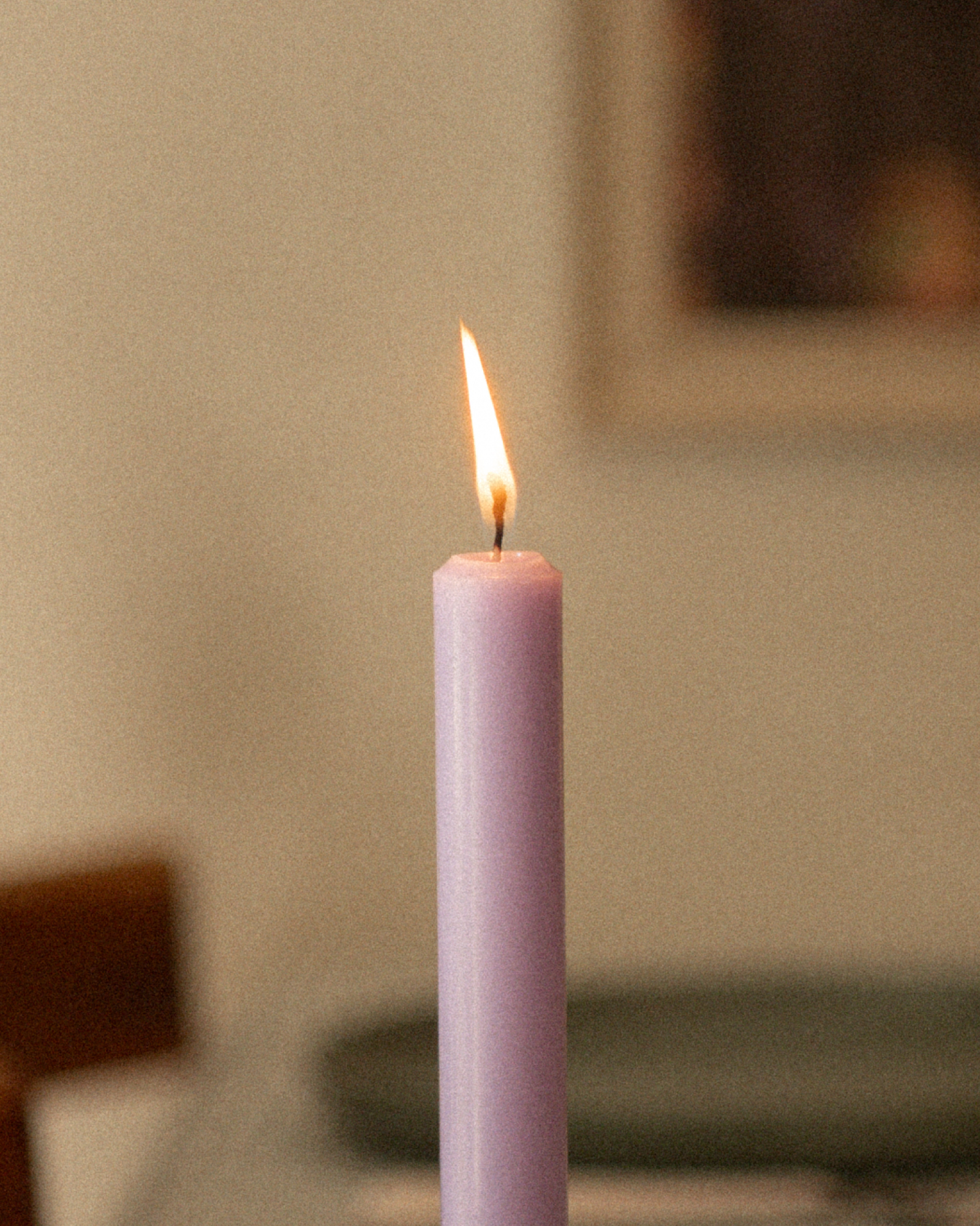 Bougies droites - Lilas