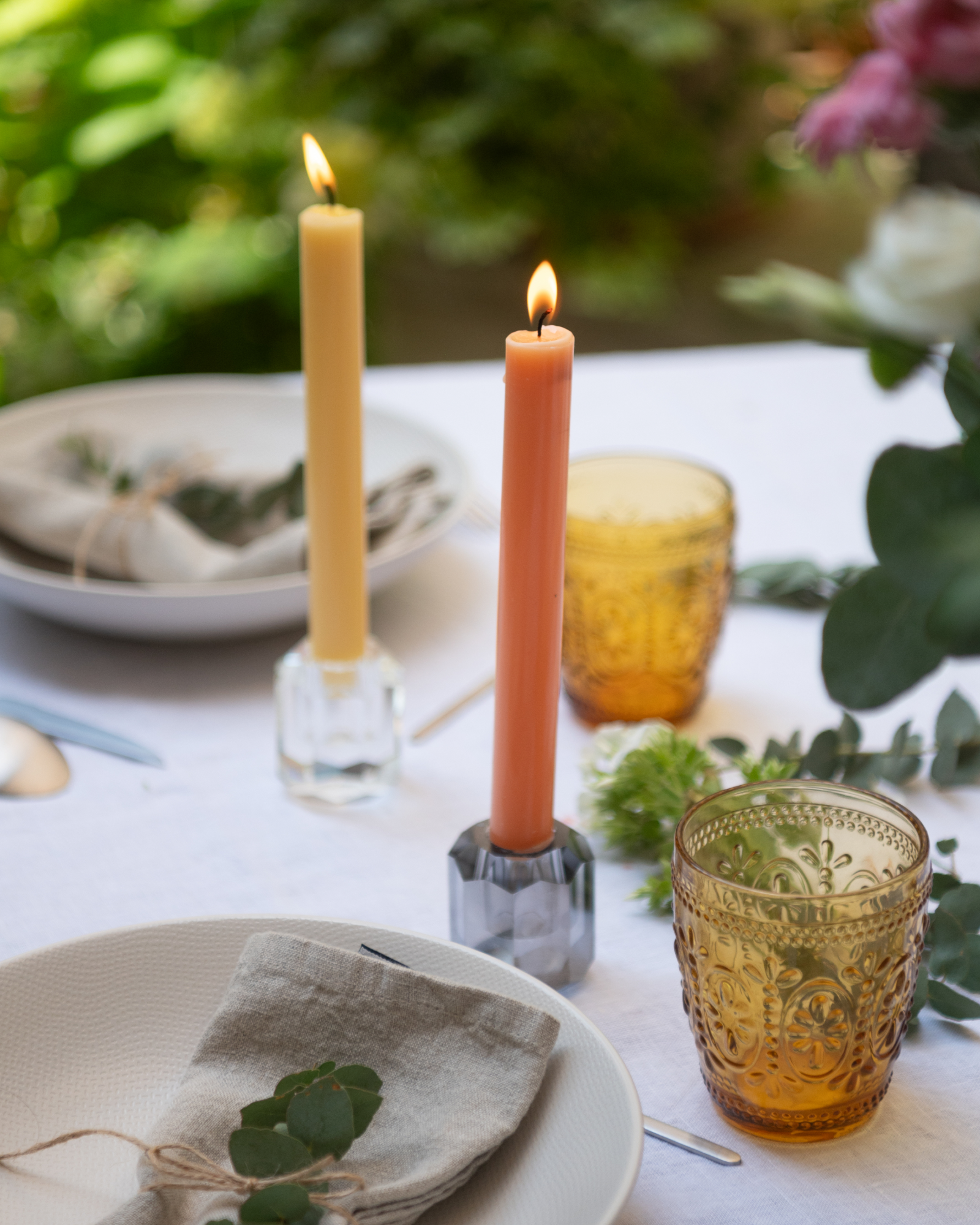 Bougies droites - Orange